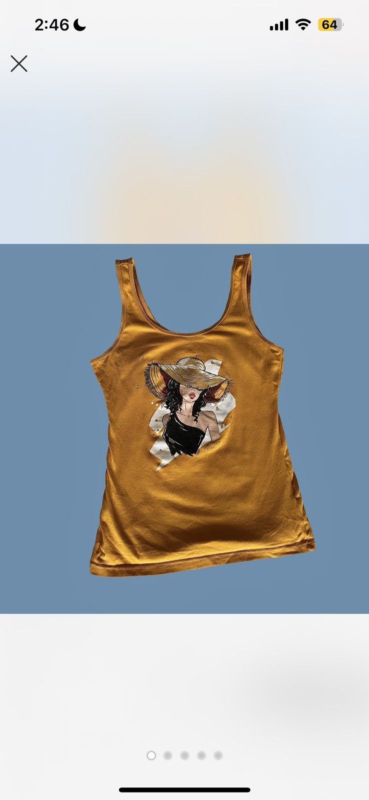 Guess × Vintage Fitted Designer Tank Top Size XS / US 0-2 / IT 36-38 - 1 Thumbnail