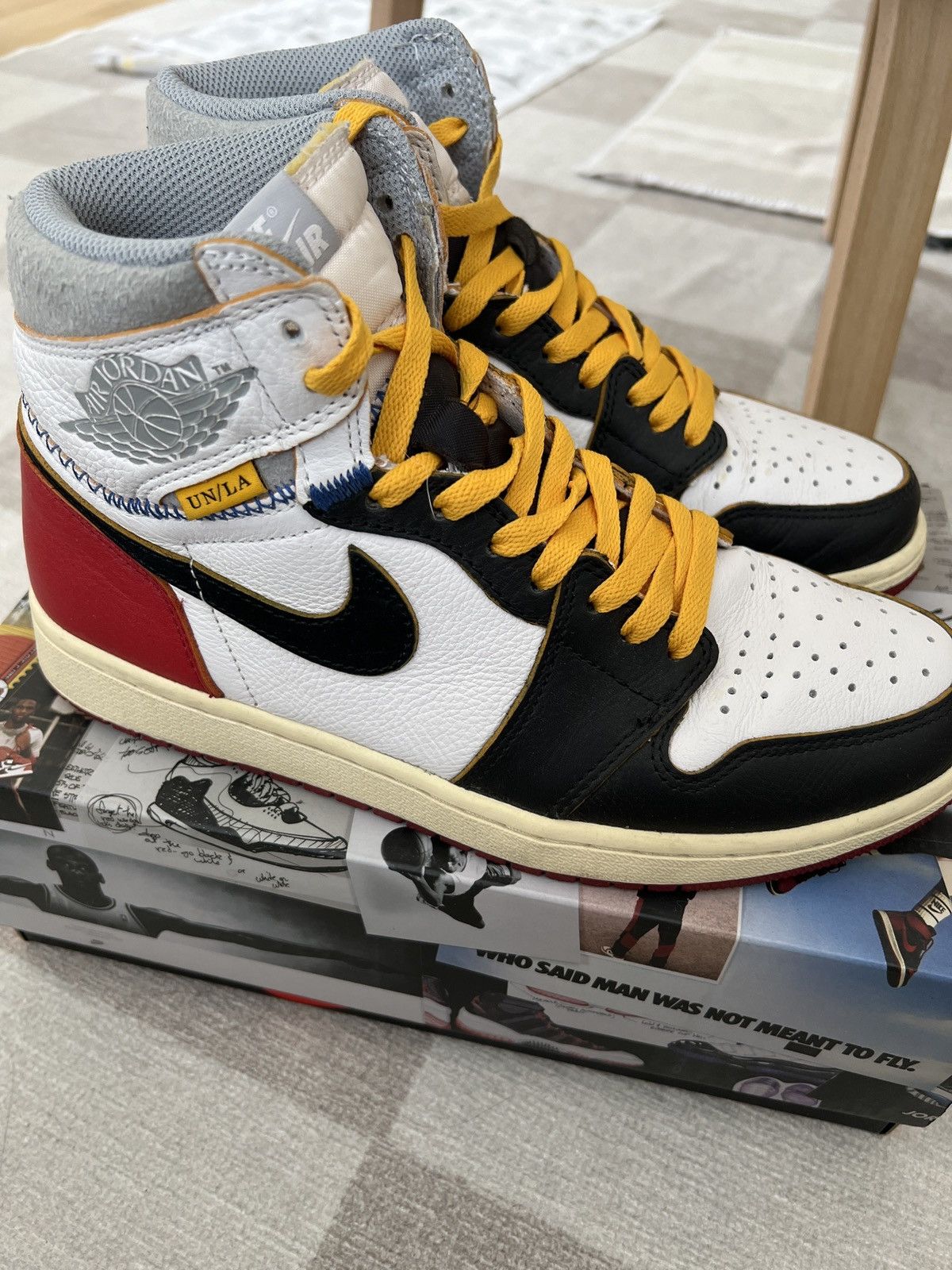Jordan Brand × Union LA Jordan 1 x union la retro hi black toe varsity red 8.5us Size US 8.5 / EU 41-42 - 1 Thumbnail