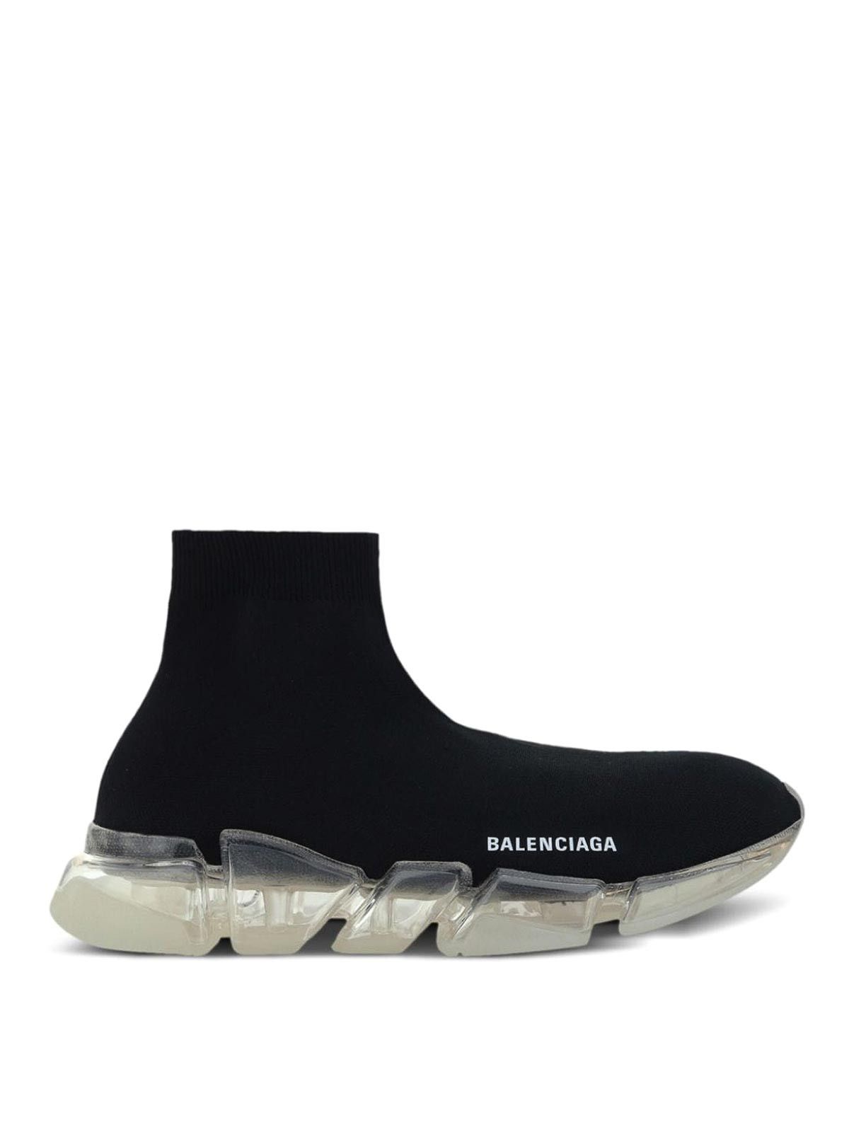 Balenciaga o1s1wg110126 Speed 2.0 Full Clear Recycled Knit Sneakers Size US 8 / IT 38 - 1 Thumbnail