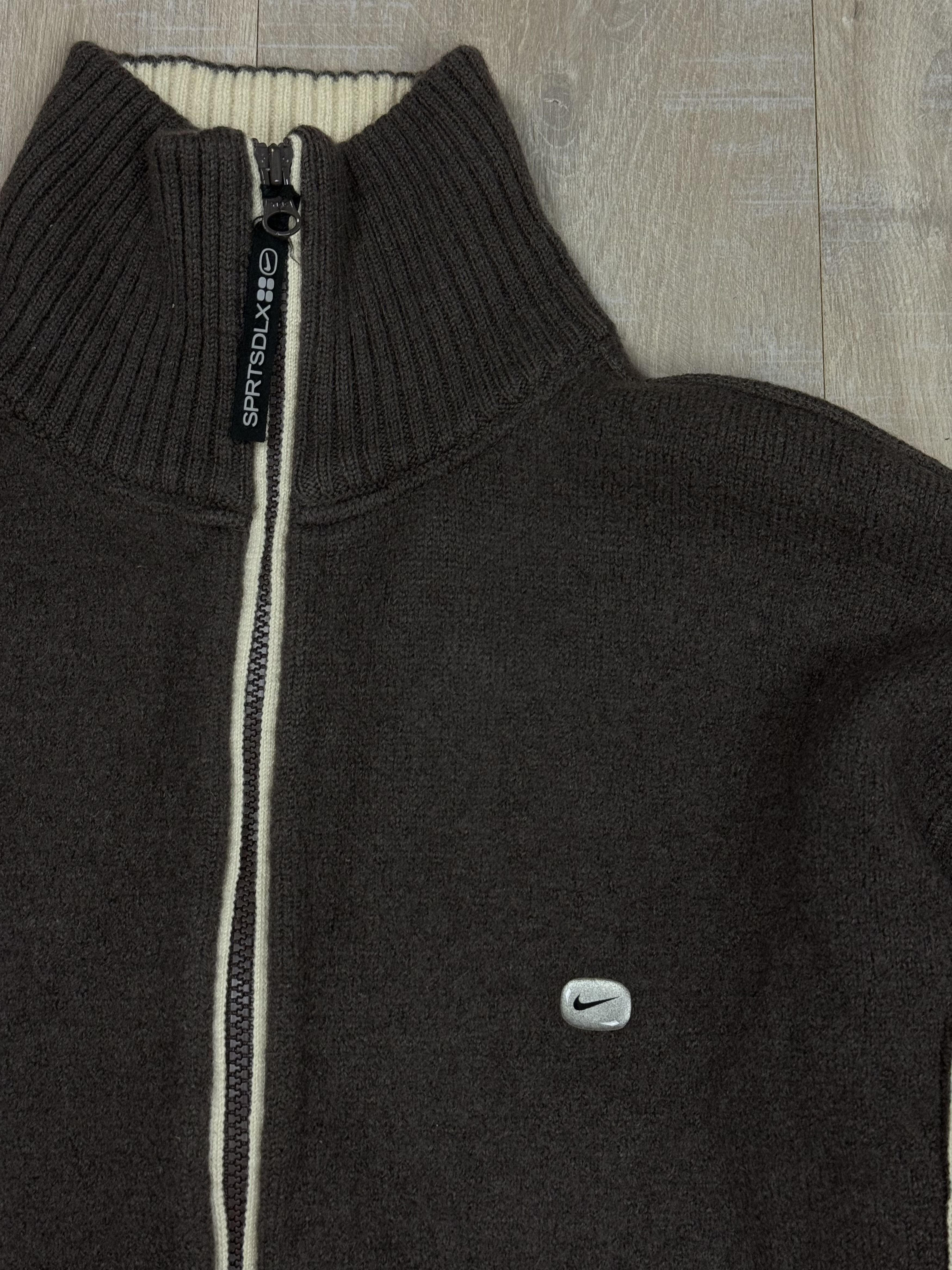 Nike RARE Vintage Nike Wool Sweater Brown Size US XXL / EU 58 / 5 - 2 Thumbnail