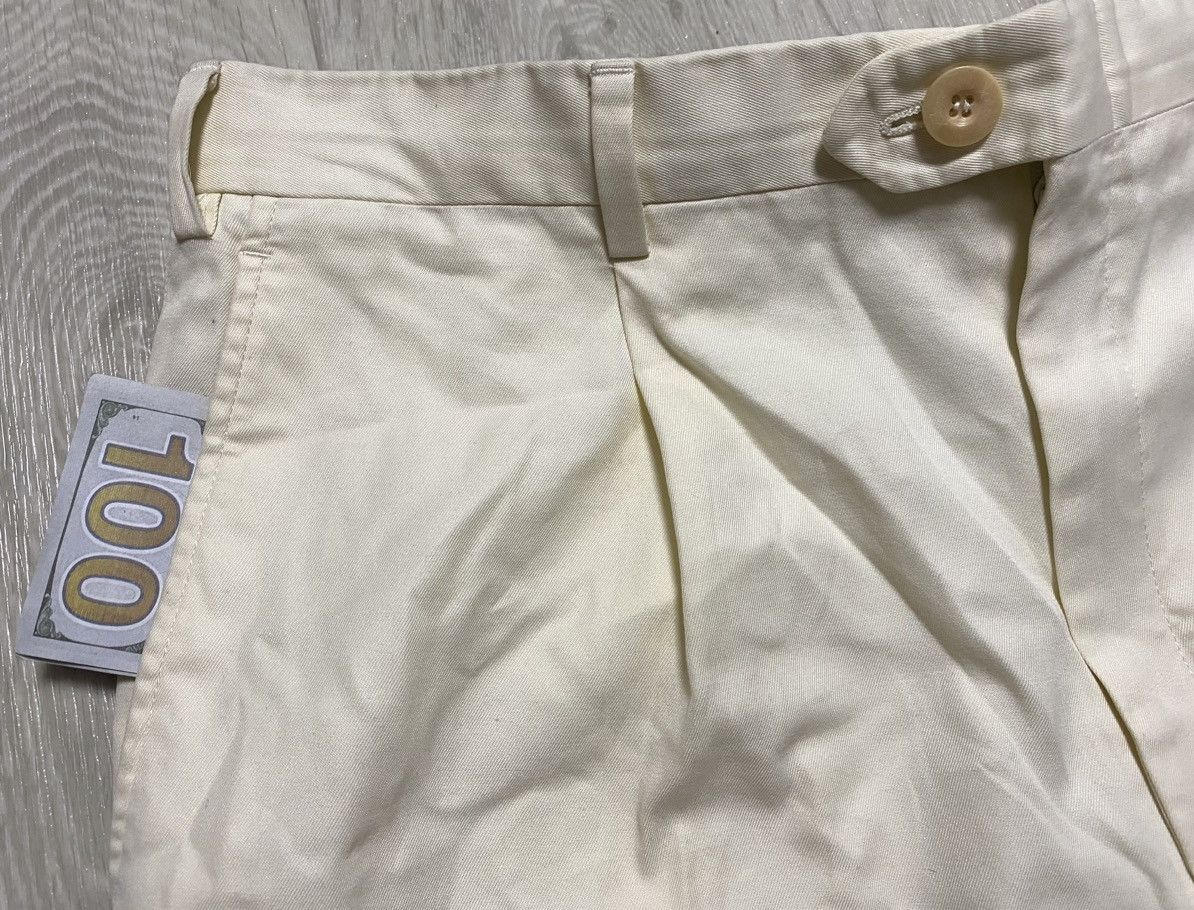 Brioni Brioni Roma Beige Pleated Casual Luxury Chino Pants Trousers Size US 31 - 10 Thumbnail