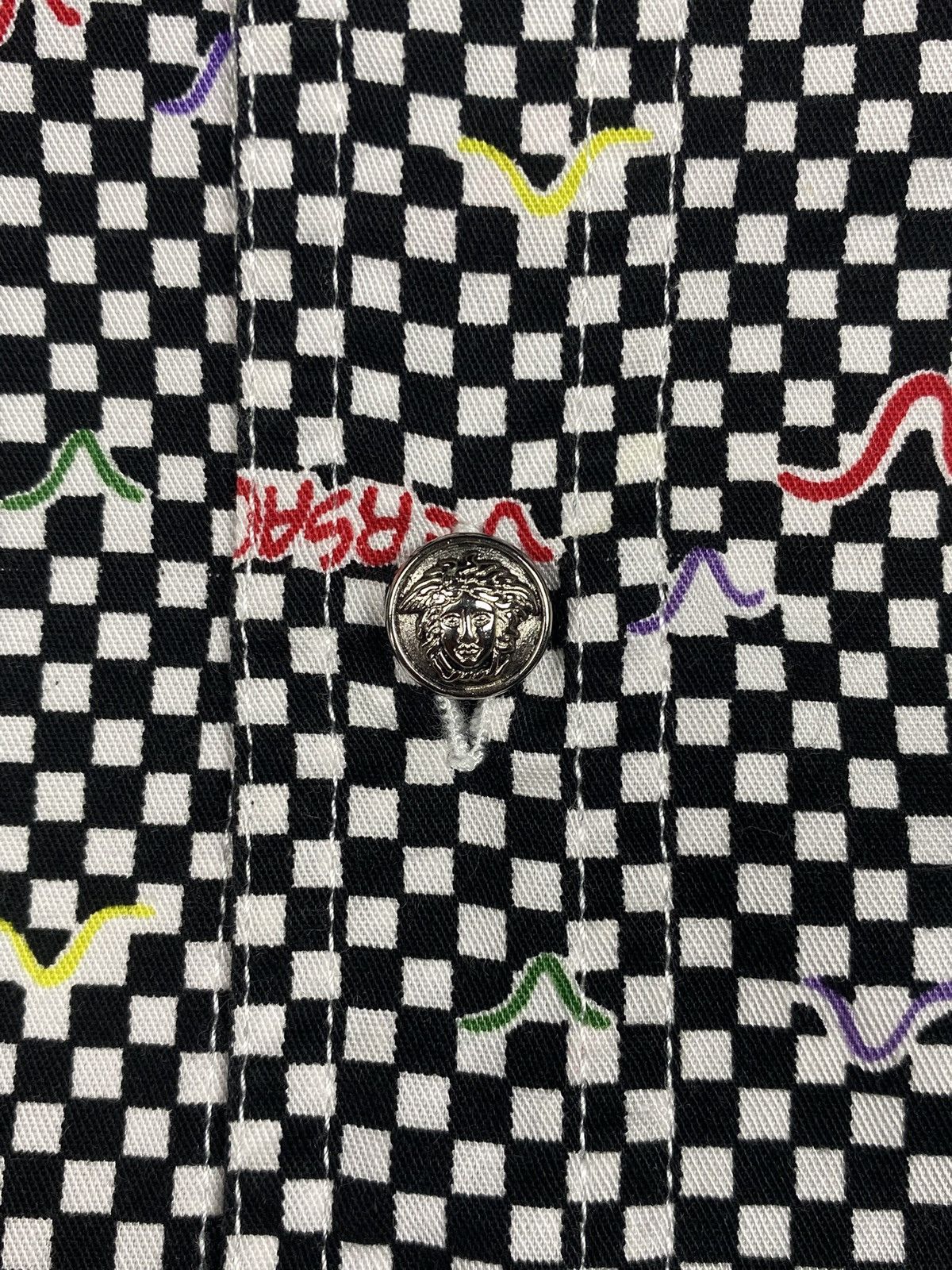 Versace Jeans Couture Versace Jeans Couture Checkerboard Medusa Button Up Shirt Size US M / EU 48-50 / 2 - 7 Thumbnail