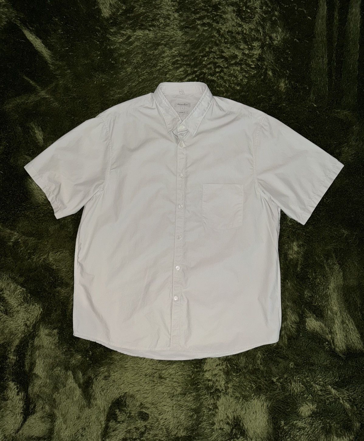 Steven Alan [XL] Steven Alan Reverse Seam Short Sleeve Shirt Grey Size US XL / EU 56 / 4 - 1 Thumbnail