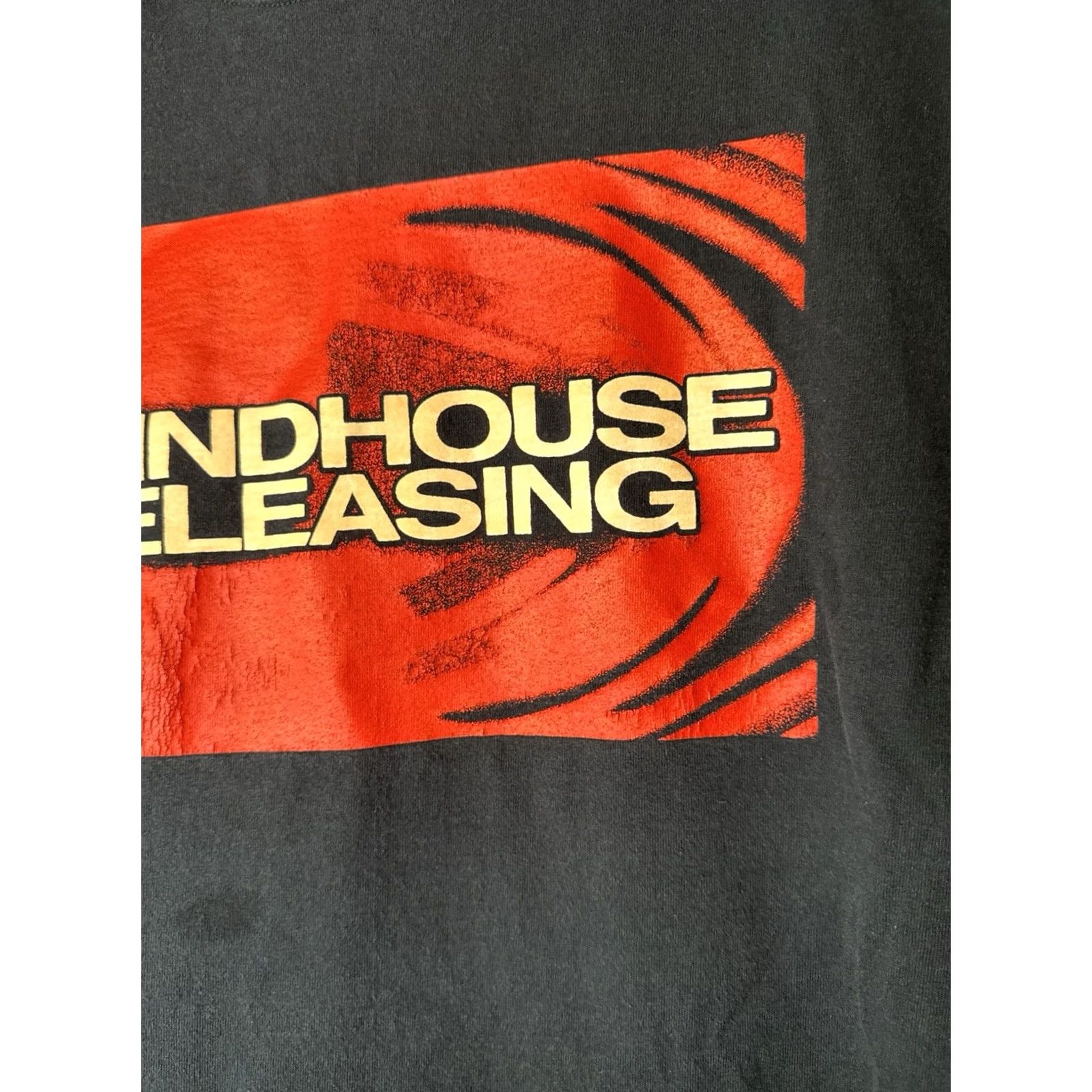 Fruit Of The Loom VINTAGE Y2K Grindhouse Releasing T Shirt XL Black Horror Film Tee Mens Size US XL / EU 56 / 4 - 3 Thumbnail
