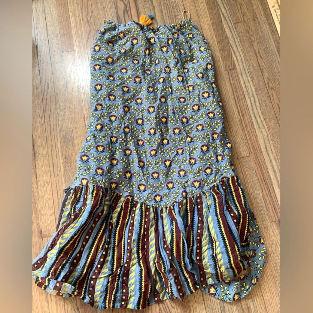Anthropologie Anthropologie Dress NWT Medium Blue Made in India Kopal M Dress Size US M / EU 48-50 / 2 - 6 Thumbnail
