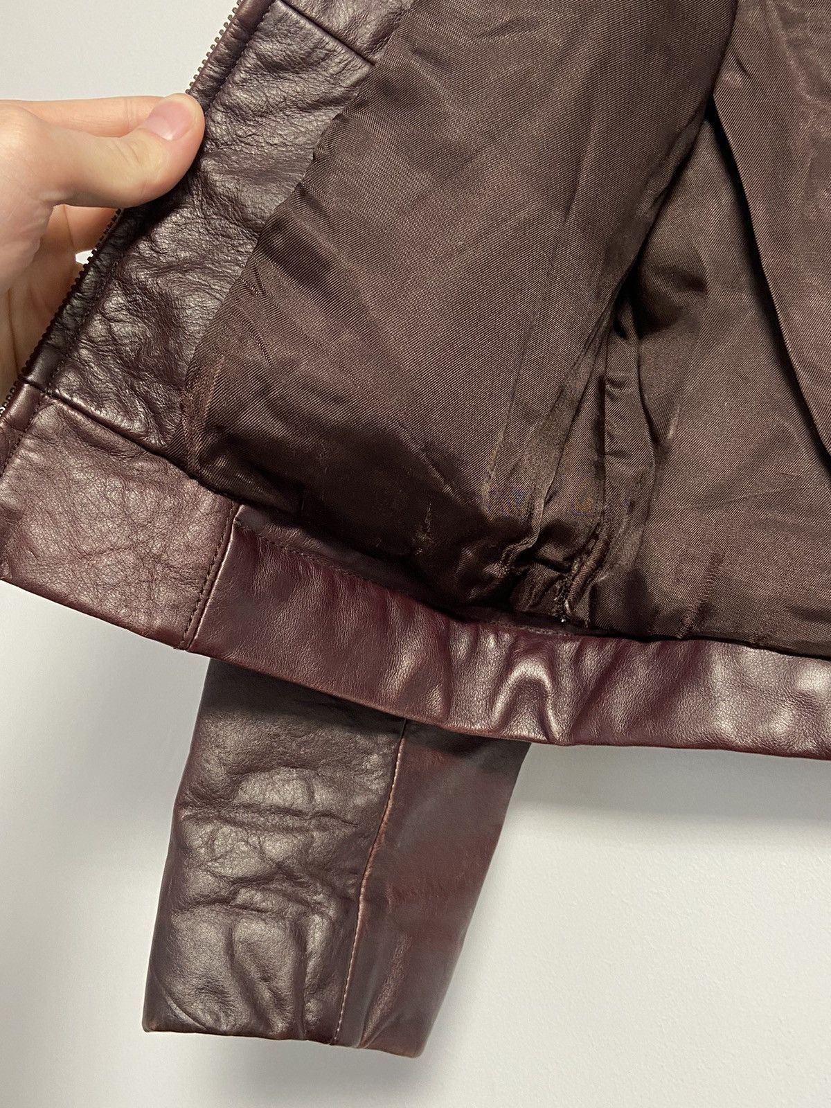 Giorgio Armani Giorgio Armani Vintage Leather Jacket Size M / US 6-8 / IT 42-44 - 13 Thumbnail