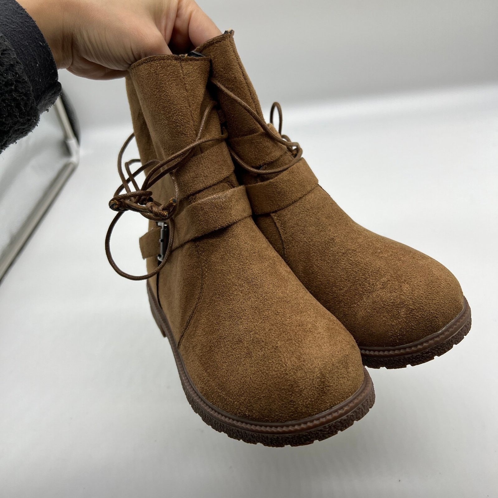 Other Womens Western Zip up Booties Brown Cowboy Boots Size US 7 / IT 37 - 5 Thumbnail