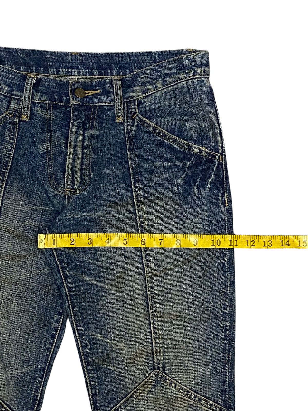 Tornado Mart 💃Tornado Mart Mud Wash Backlace Flared Jeans Size US 30 / EU 46 - 18 Thumbnail