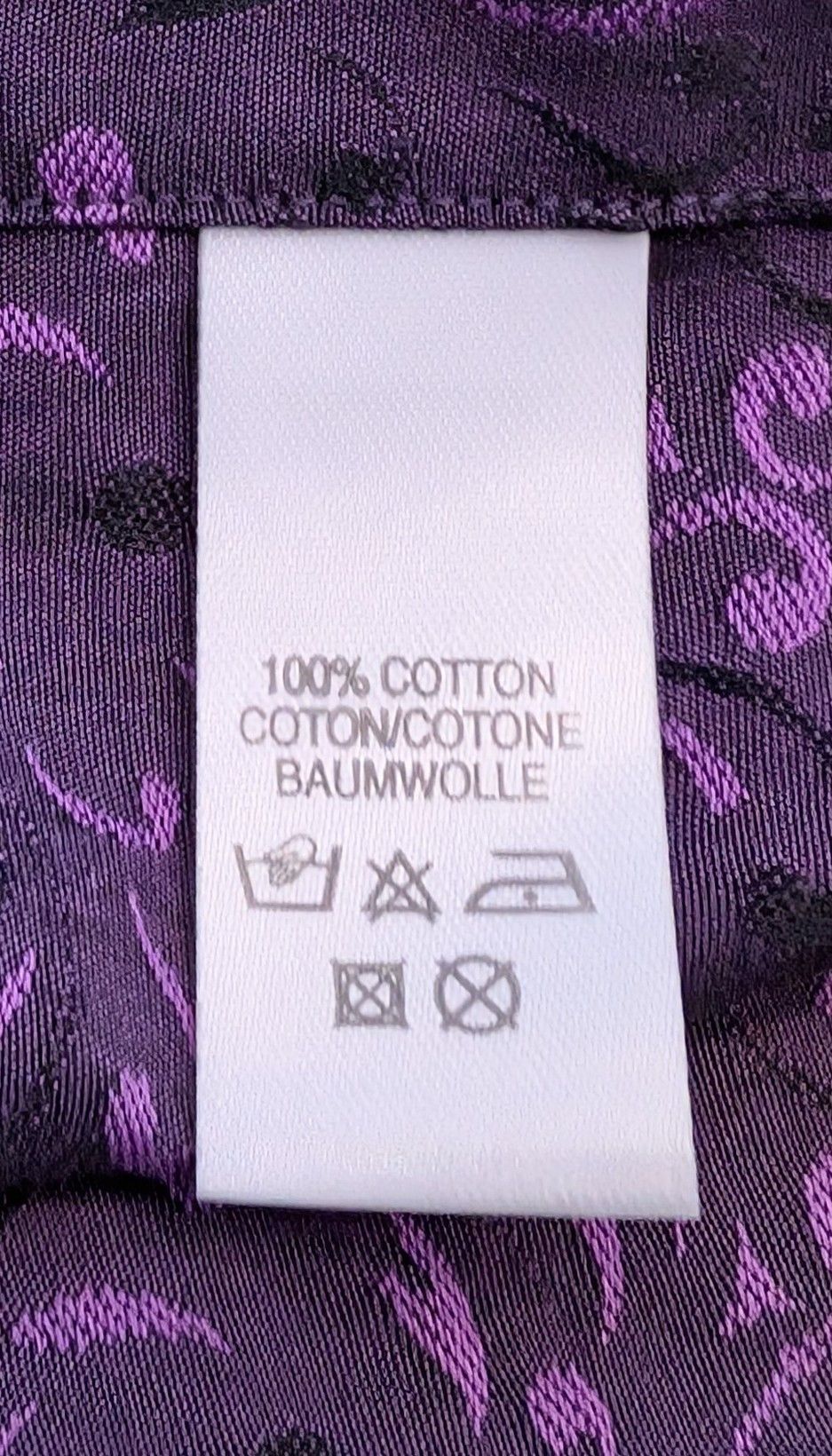 Paul Smith Paul Smith Purple Swirl Pattern Dress Shirt Size 16.5 / 42 Size US L / EU 52-54 / 3 - 4 Thumbnail