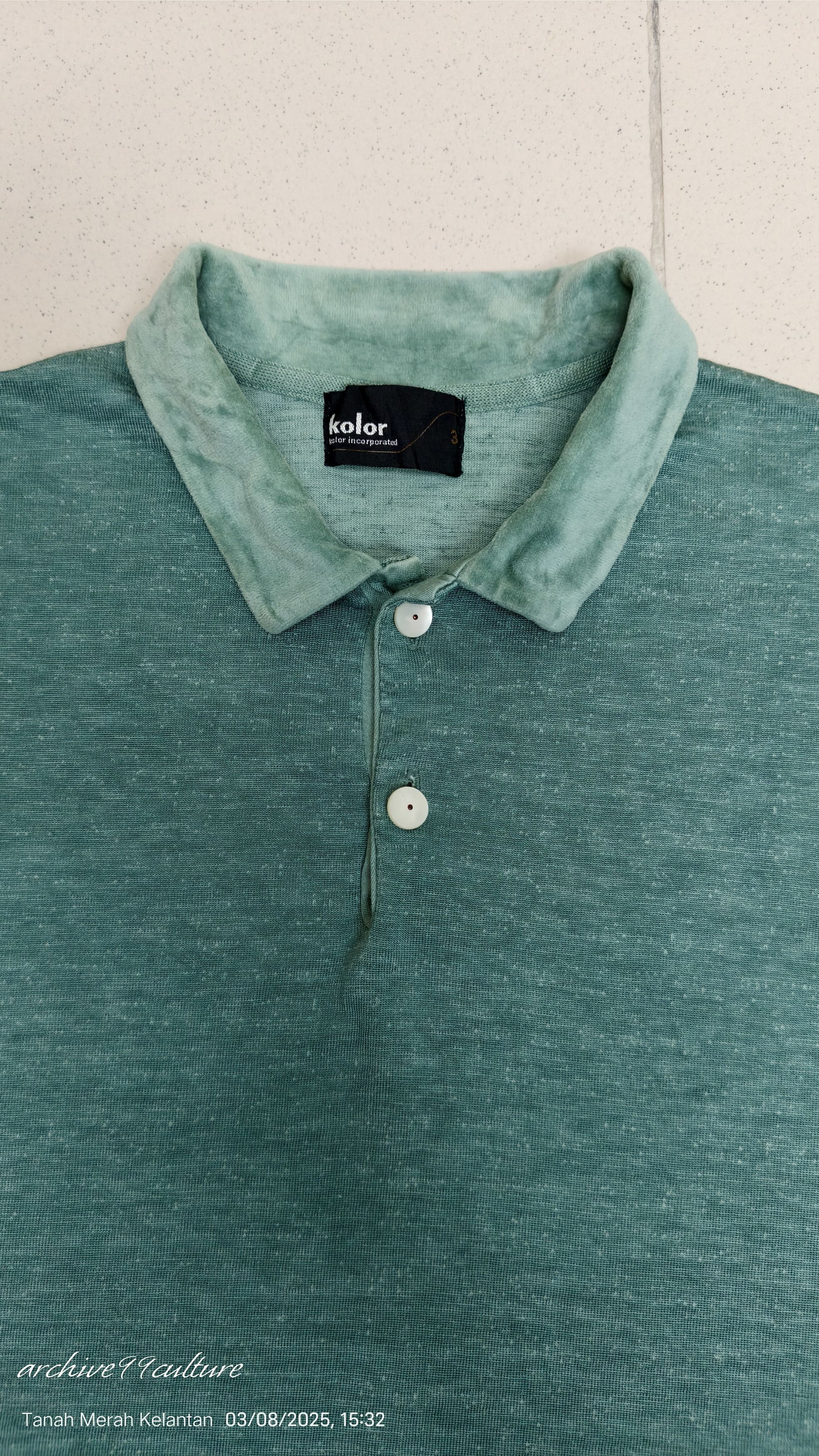 Kolor KOLOR INCORPORATED Rayon 3/4 sleeve shirt Size US M / EU 48-50 / 2 - 3 Thumbnail
