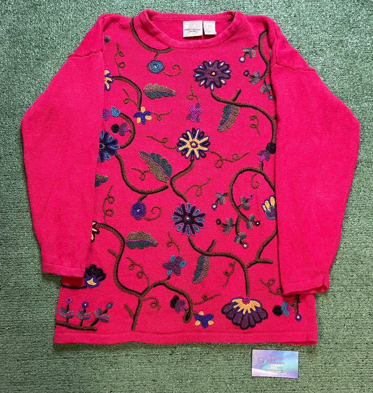 Other Vintage innovation sport pink embroidered crewneck Size US S / EU 44-46 / 1 - 1 Thumbnail