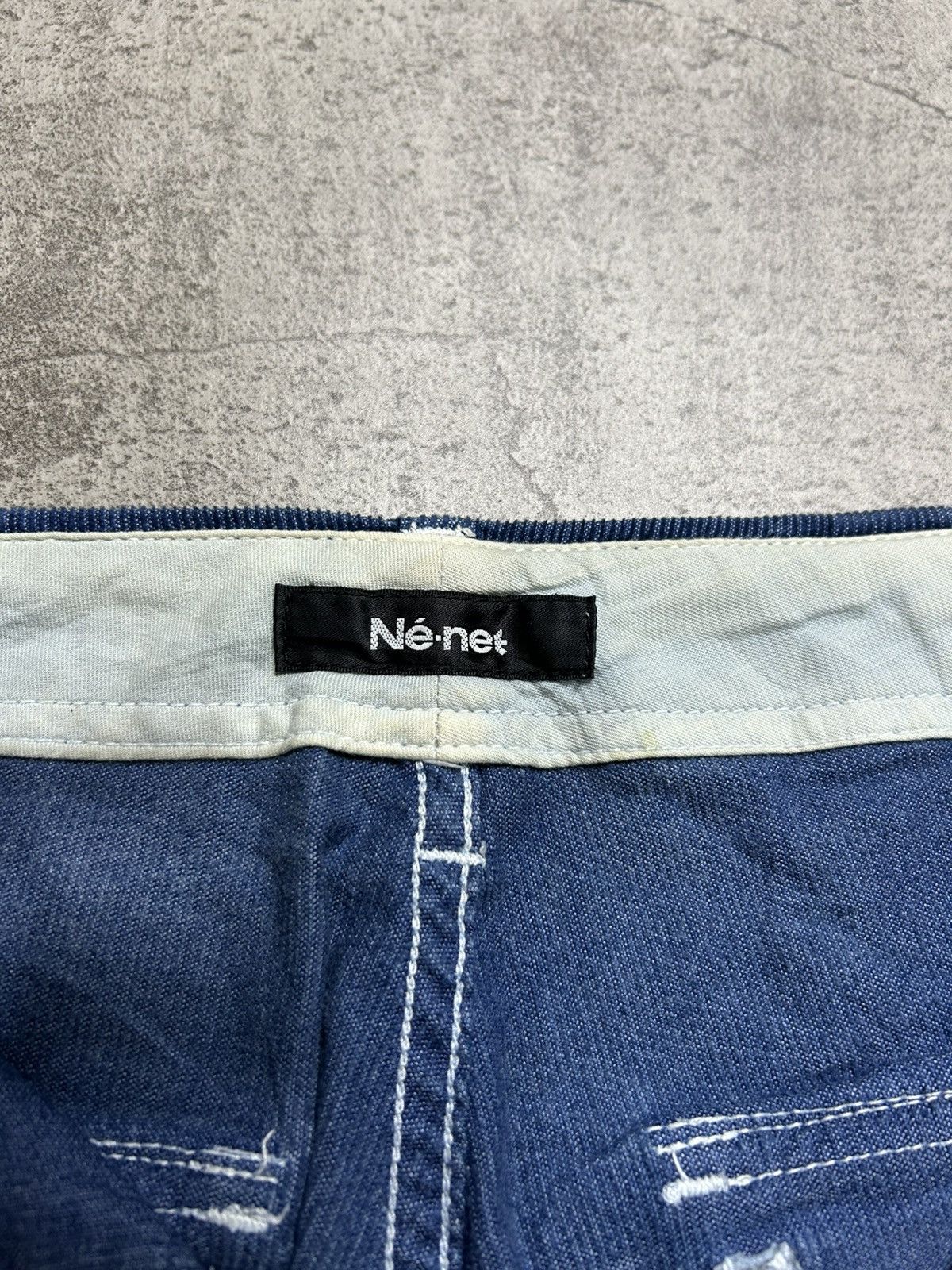 Ne-Net Ne Net by Issey Miyake Blue Corduroy Pants Size US 30 / EU 46 - 6 Thumbnail