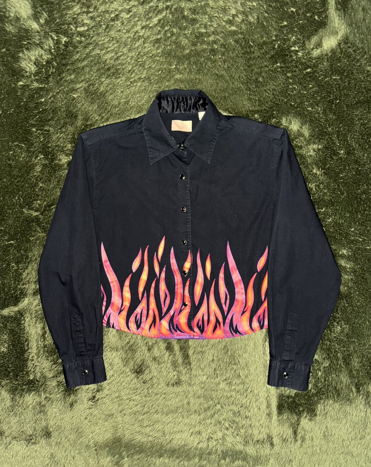 Wrangler Wrangler Japan Cropped Western Shirt Flame Size S / US 4 / IT 40 - 1 Thumbnail