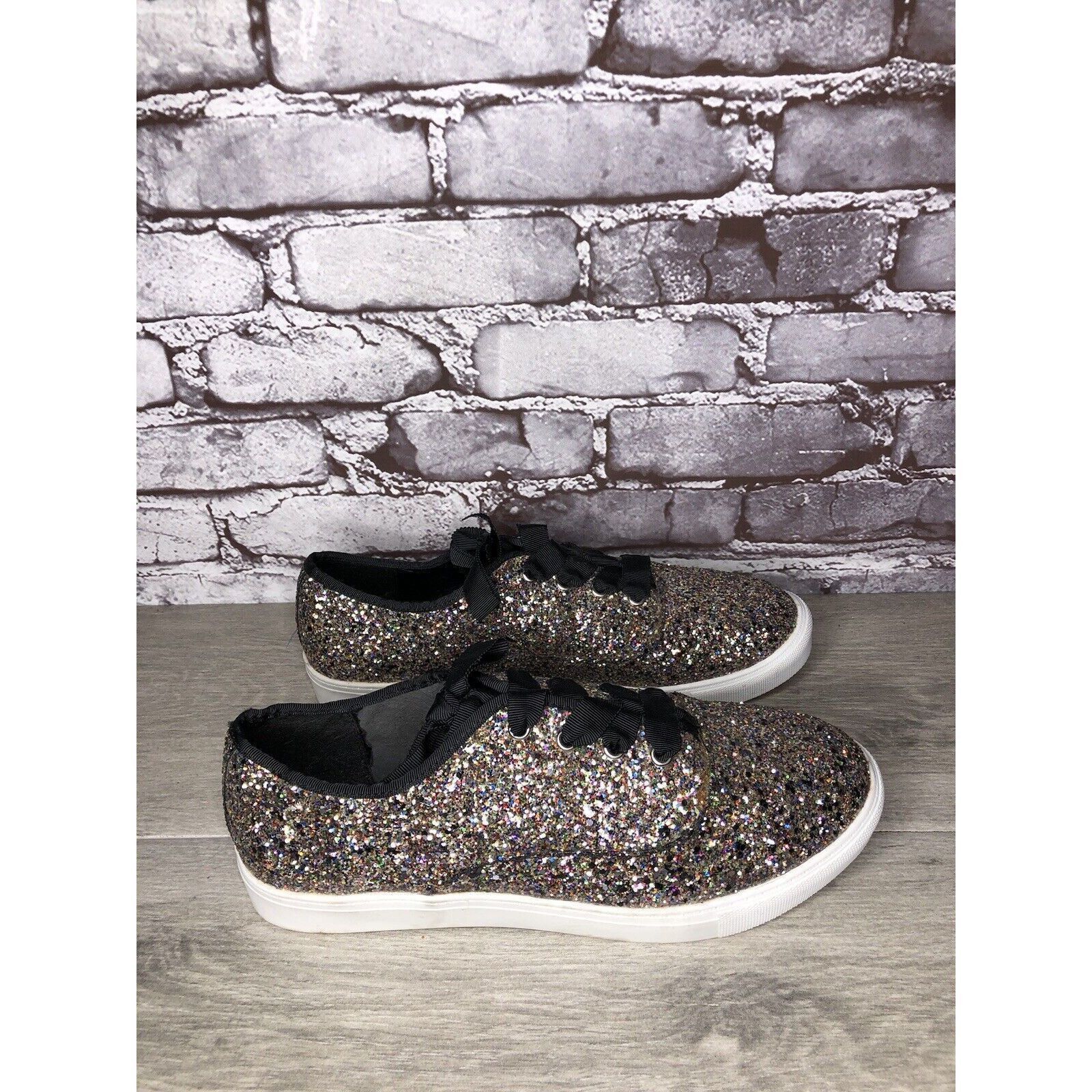 Other Torrid Colorful Glitter Lace Up Low Top Sneakers Shoes Women Size US 10 / IT 40 - 20 Thumbnail