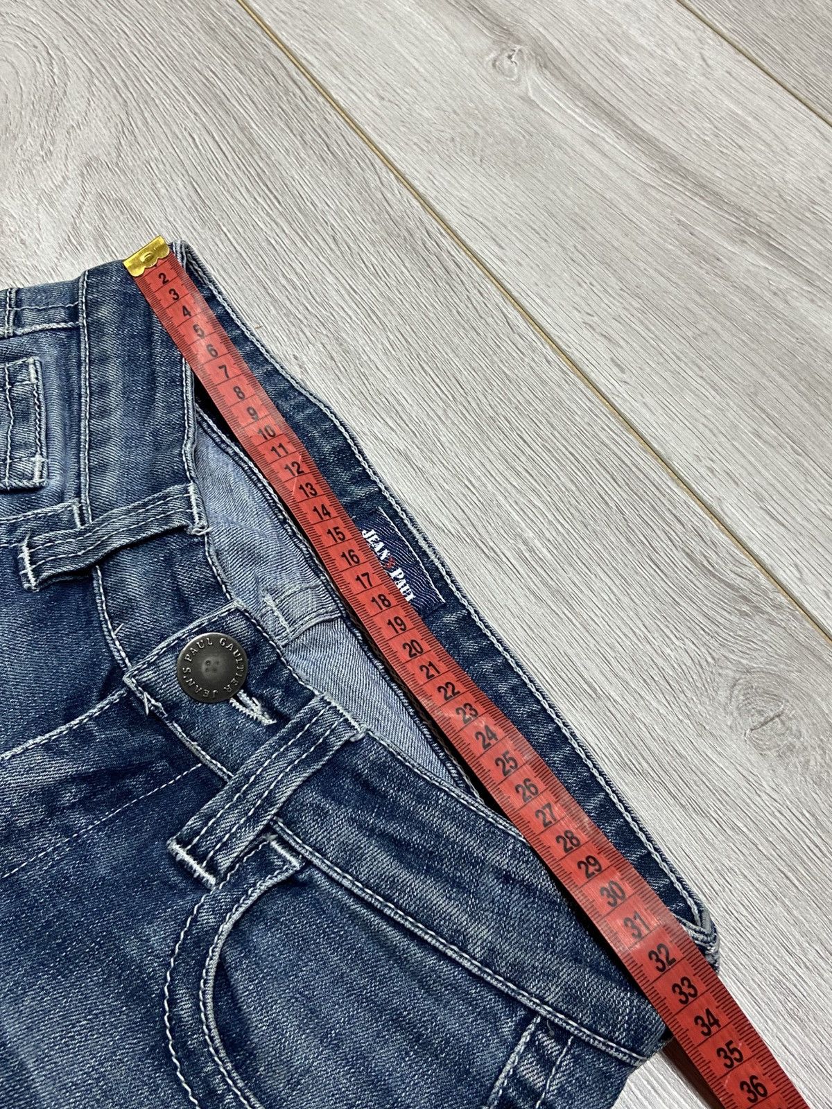 Jean Paul Gaultier Jean Paul Gaultier metallic logo Denim Jeans Pants Size 26" / US 2 / IT 38 - 12 Thumbnail