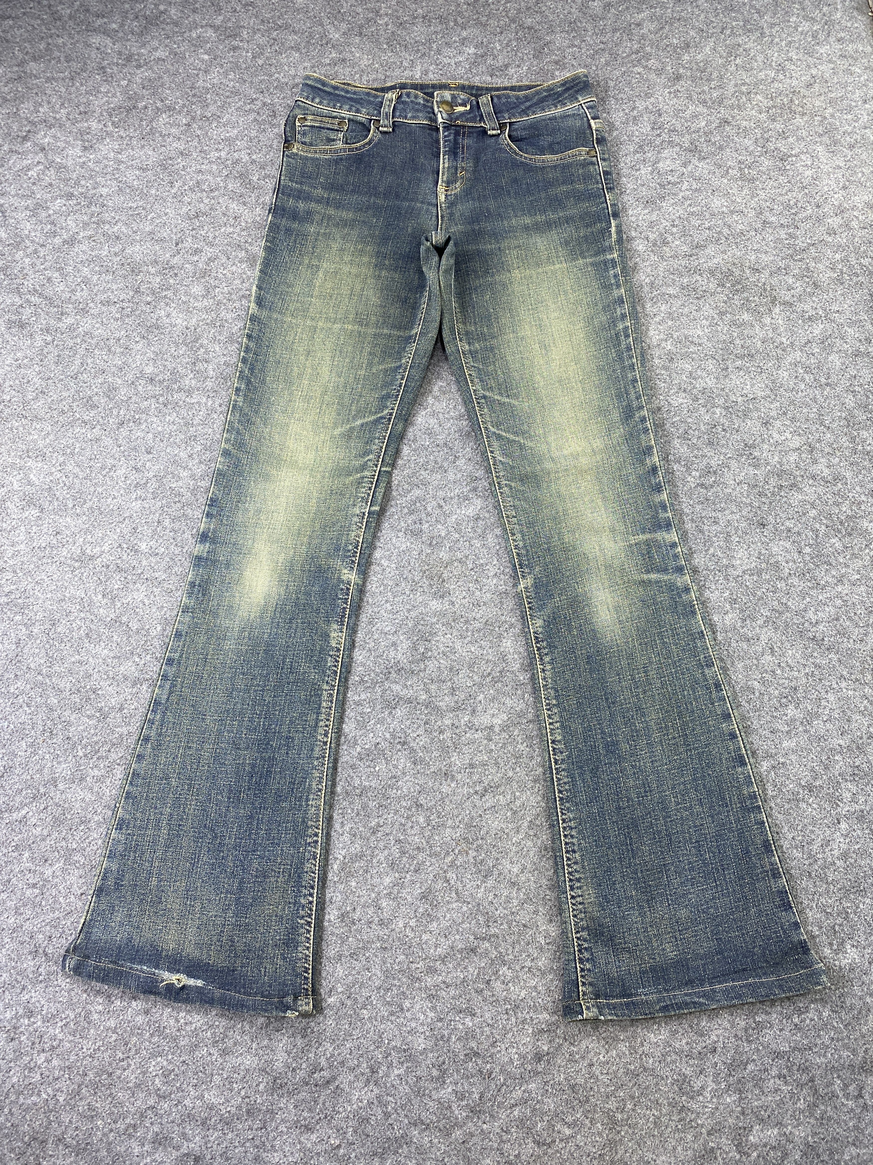 Edwin Miss Edwin Flare Blue Wash Jeans - J1052 Size 27" / US 4 / IT 40 - 2 Thumbnail