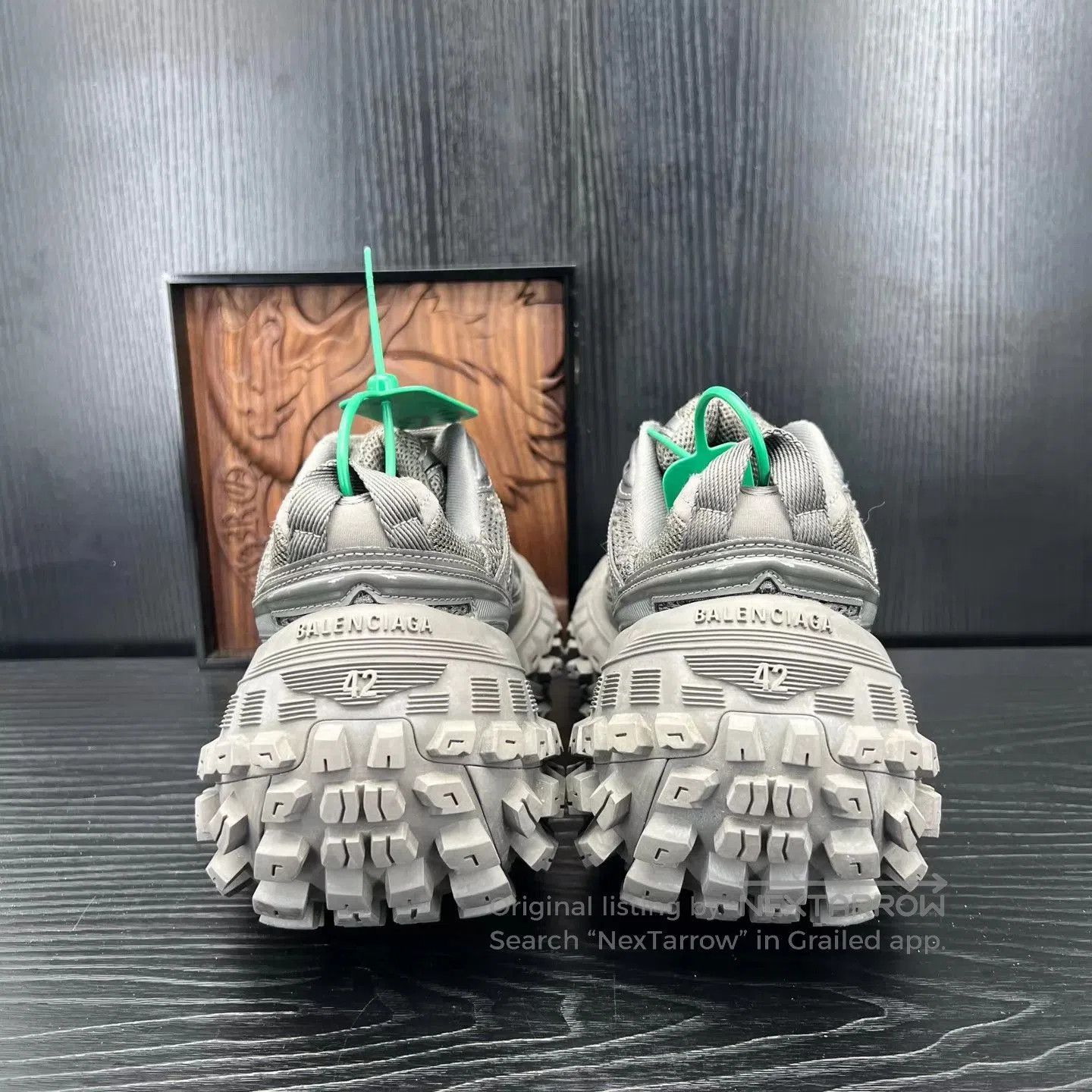 Balenciaga Gray Chunky Sole Low-Top Sneakers. Size US 9 / EU 42 - 5 Thumbnail