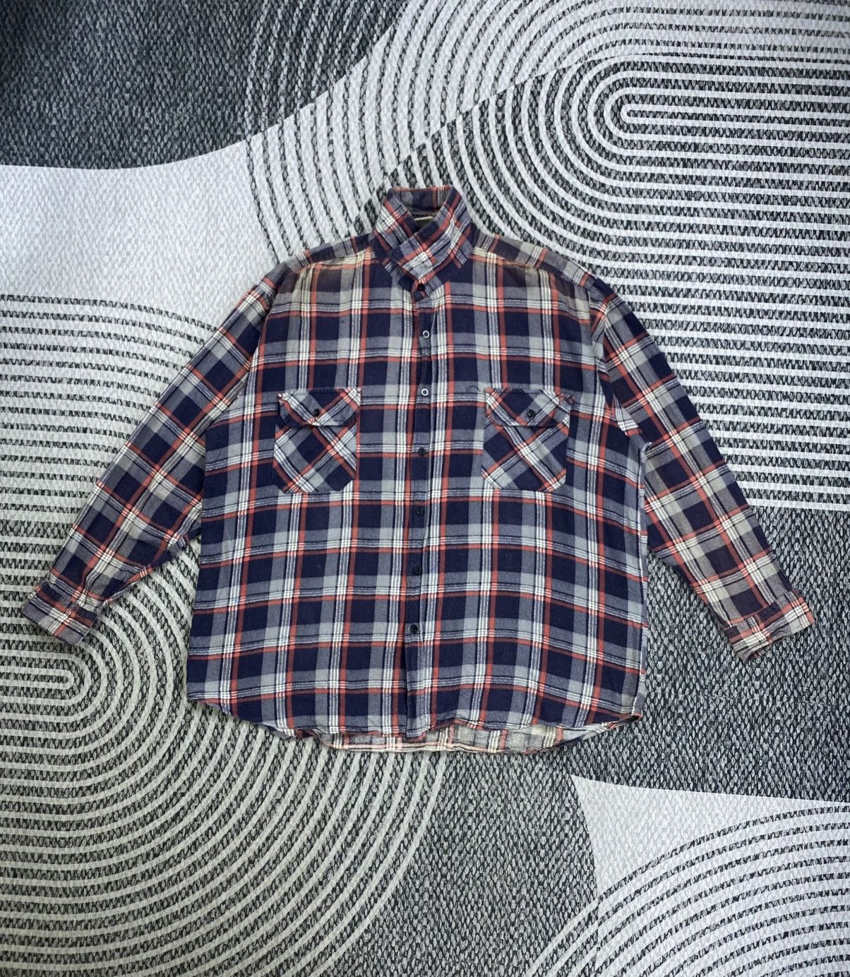 Vintage Vintage Essentials Casual Checked Button Up Shirt Size US XXL / EU 58 / 5 - 5 Thumbnail