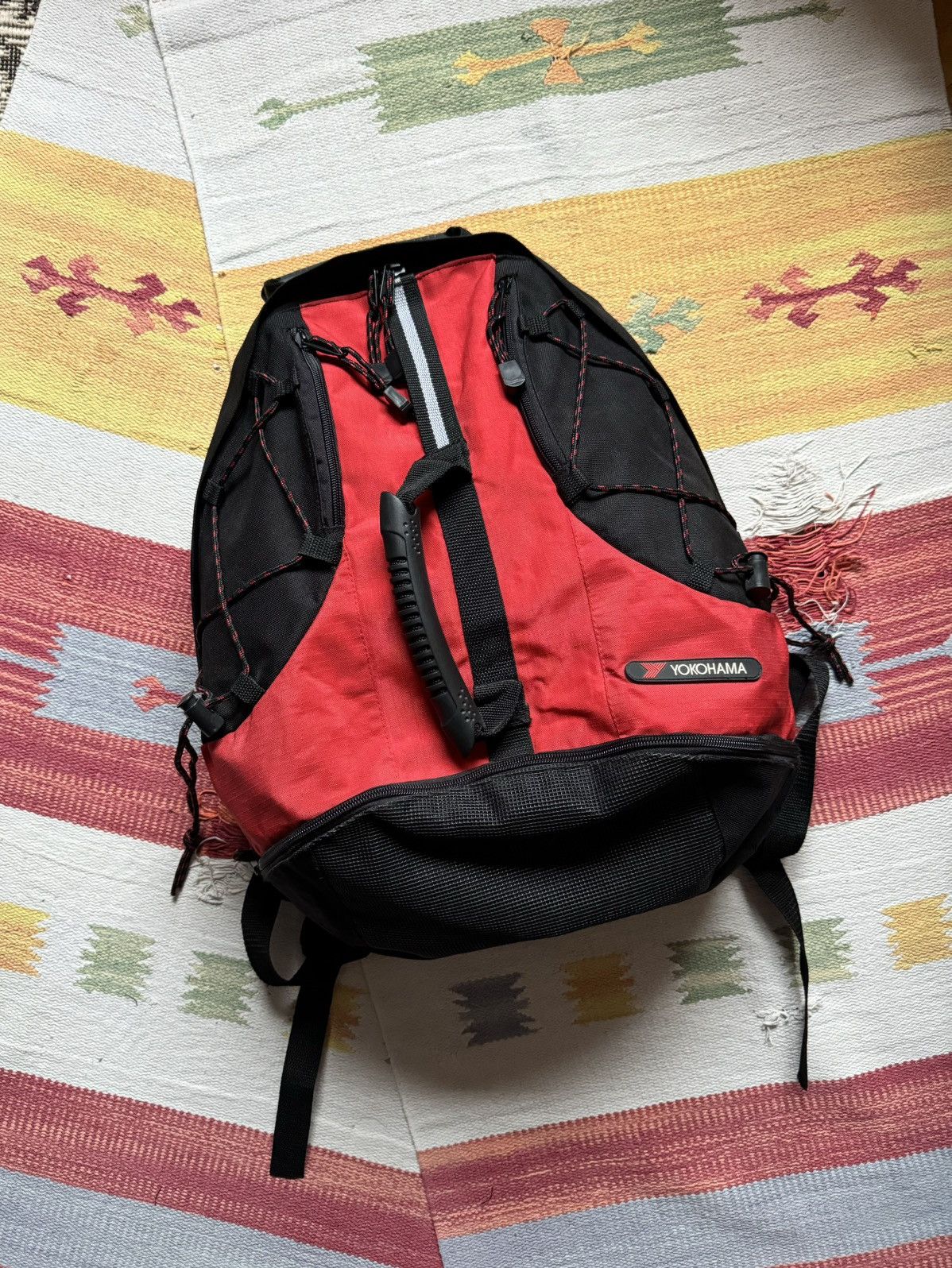 Vintage Vintage 90’s Yokohama Motors Tactical Japanese y2k Backpack Size ONE SIZE - 1 Thumbnail