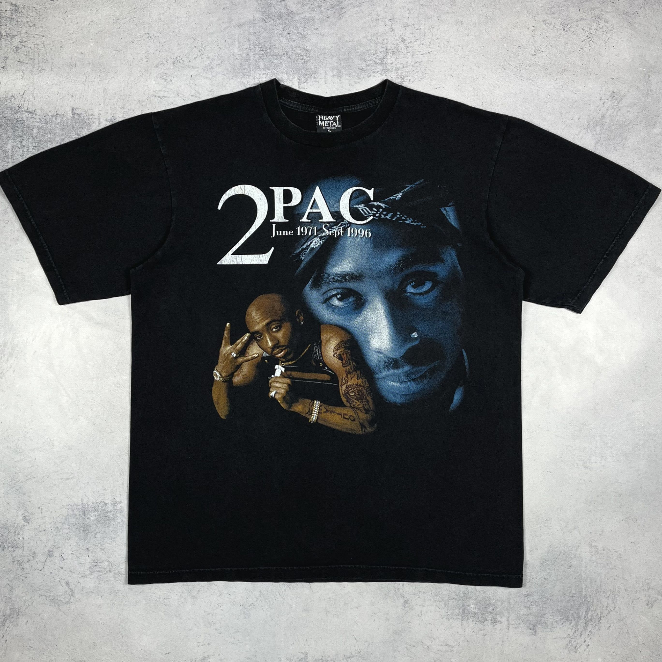 Rap Tees Vintage 2Pac Tupac Shakur AOP Rap T Shirt 90’s Size US XL / EU 56 / 4 - 2 Thumbnail
