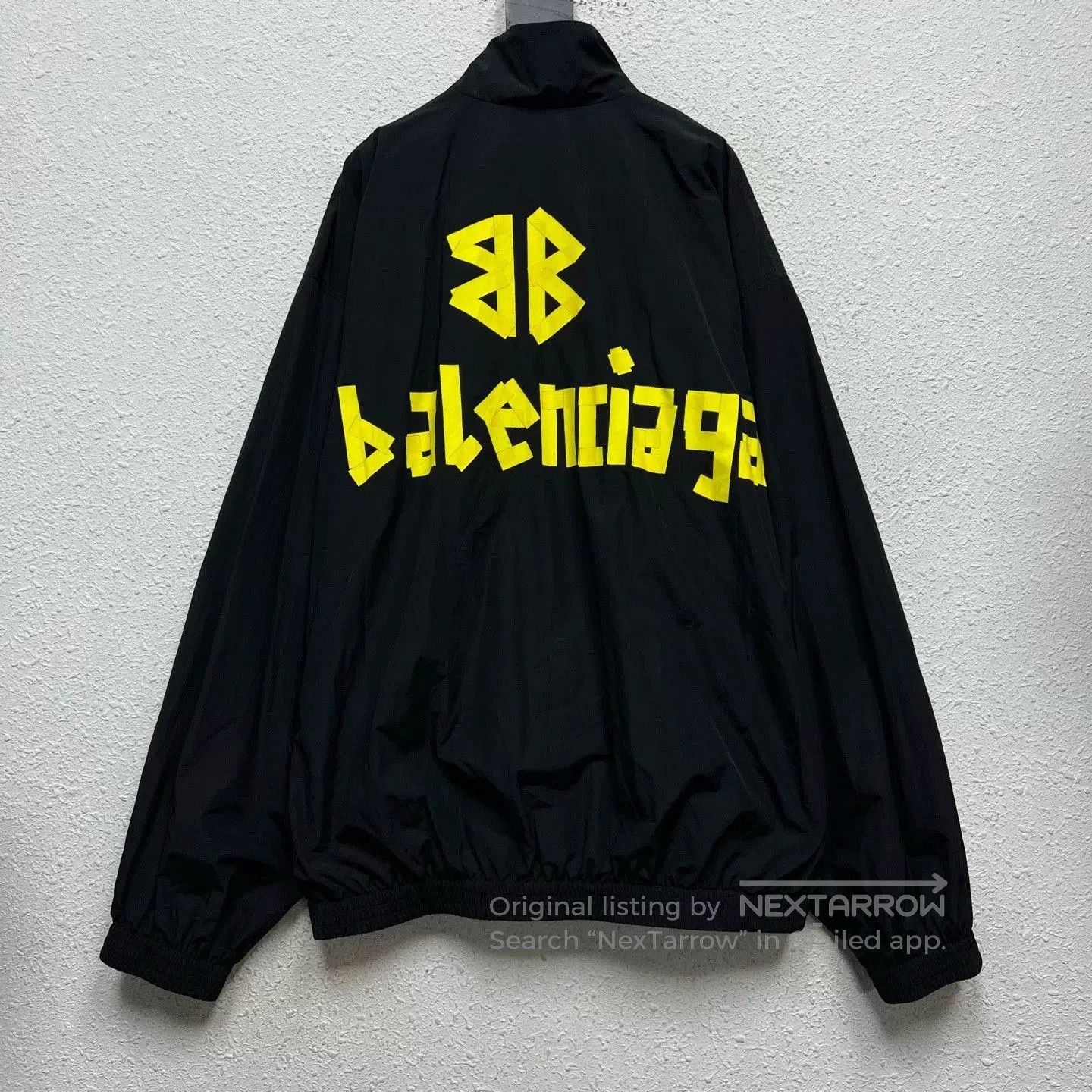 Balenciaga Balenciaga Black Coach Jacket with Logo. Size US M / EU 48-50 / 2 - 2 Thumbnail