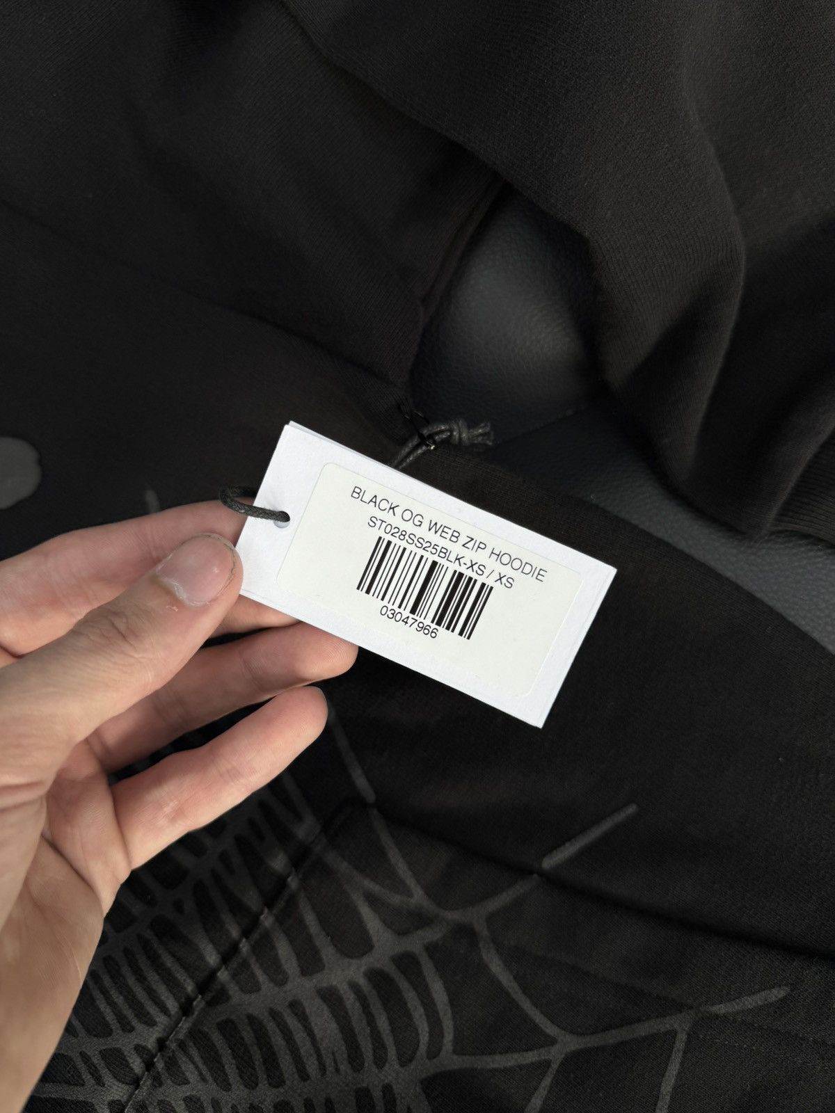 Sp5der Sp5der Worldwide Phantom Black Zip Up Hoodie XS (NEW Size US XS / EU 42 / 0 - 8 Thumbnail