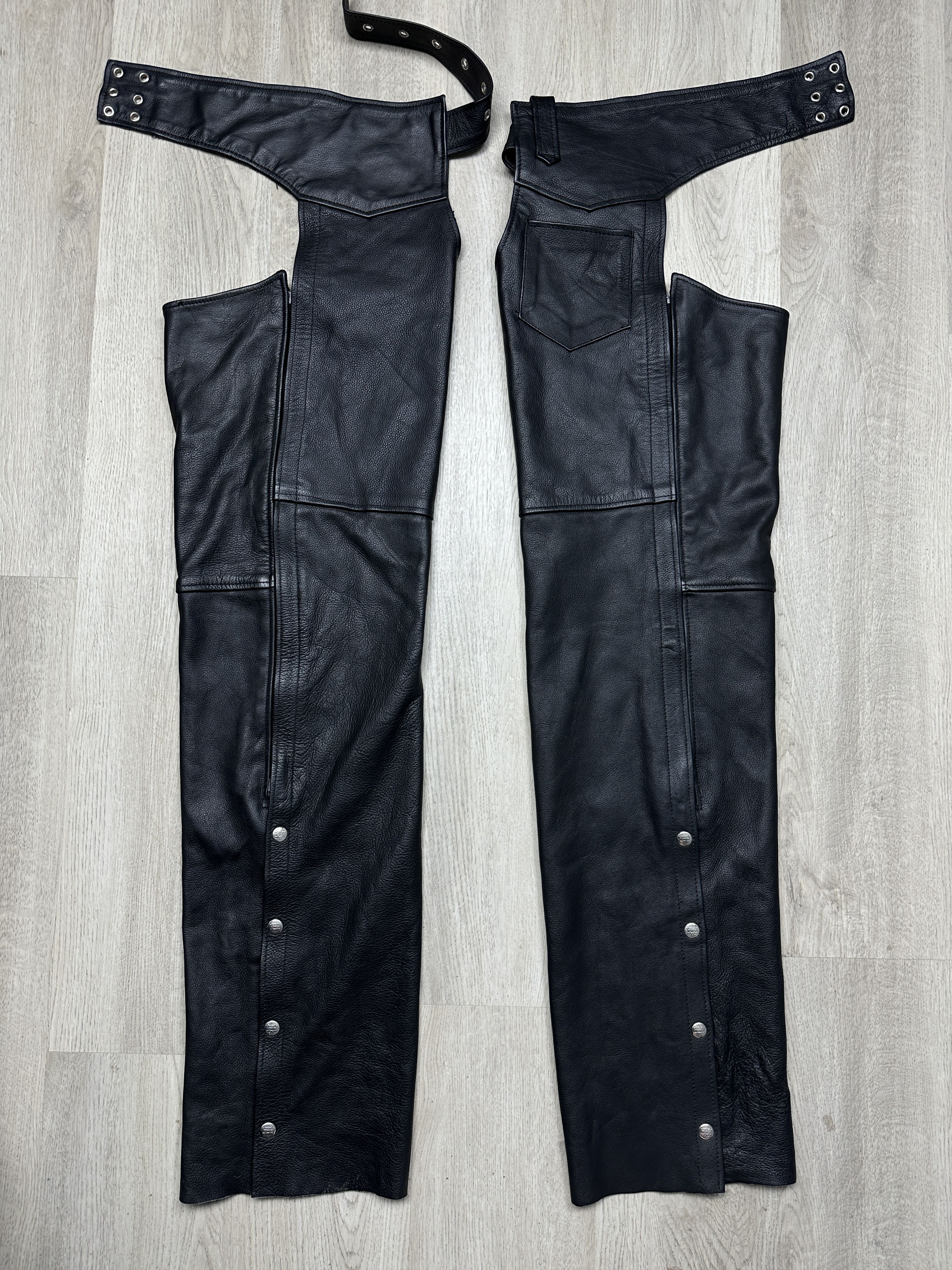 Genuine Leather Genuine Leather Chaps Interstate Moto Pants Biker Motorcycle Size US 36 / EU 52 - 8 Thumbnail