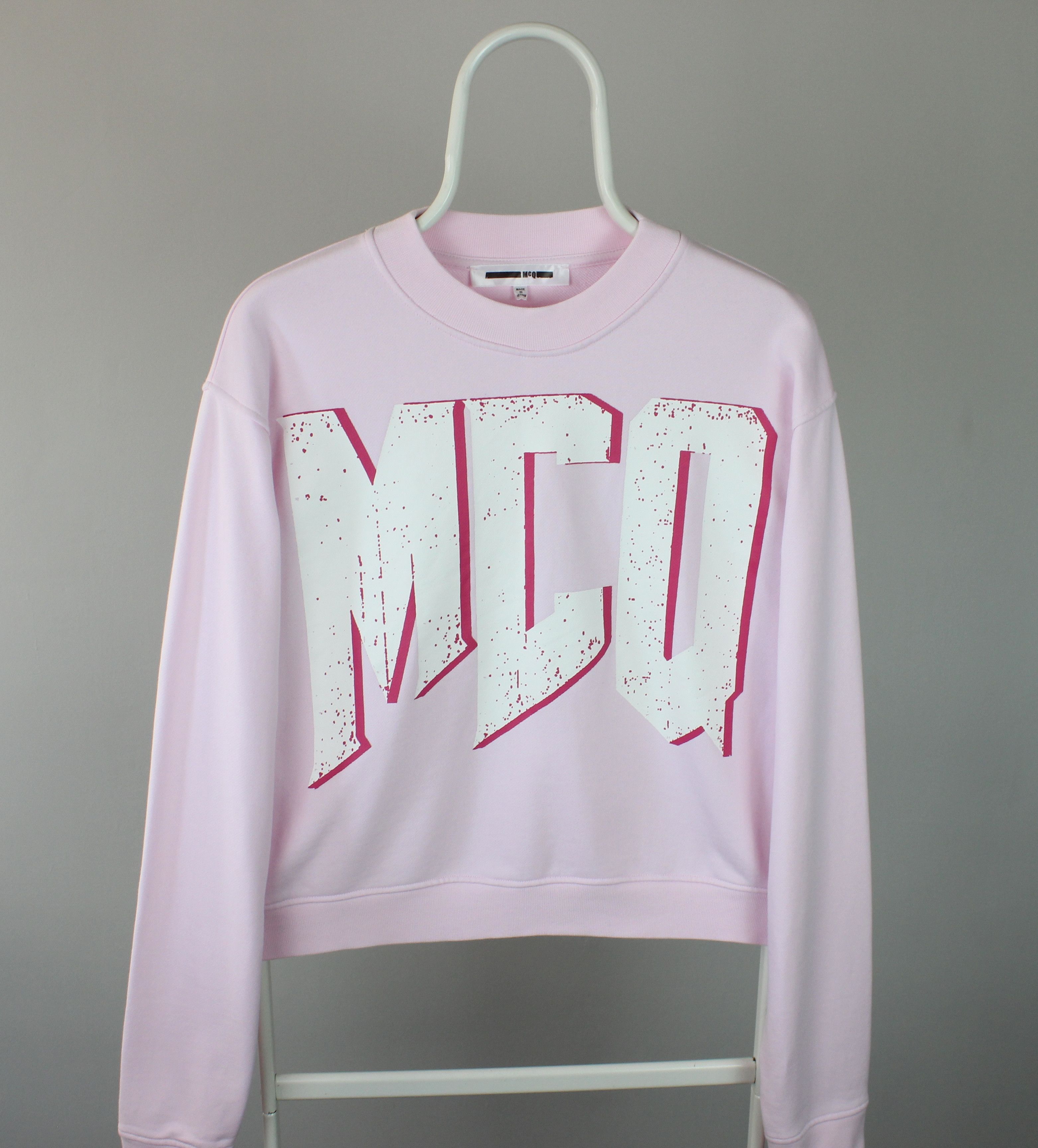MCQ ALEXANDER MCQUEEN Women Pink Printed Sweatshirt Jumper L Size L / US 10 / IT 46 - 2 Thumbnail