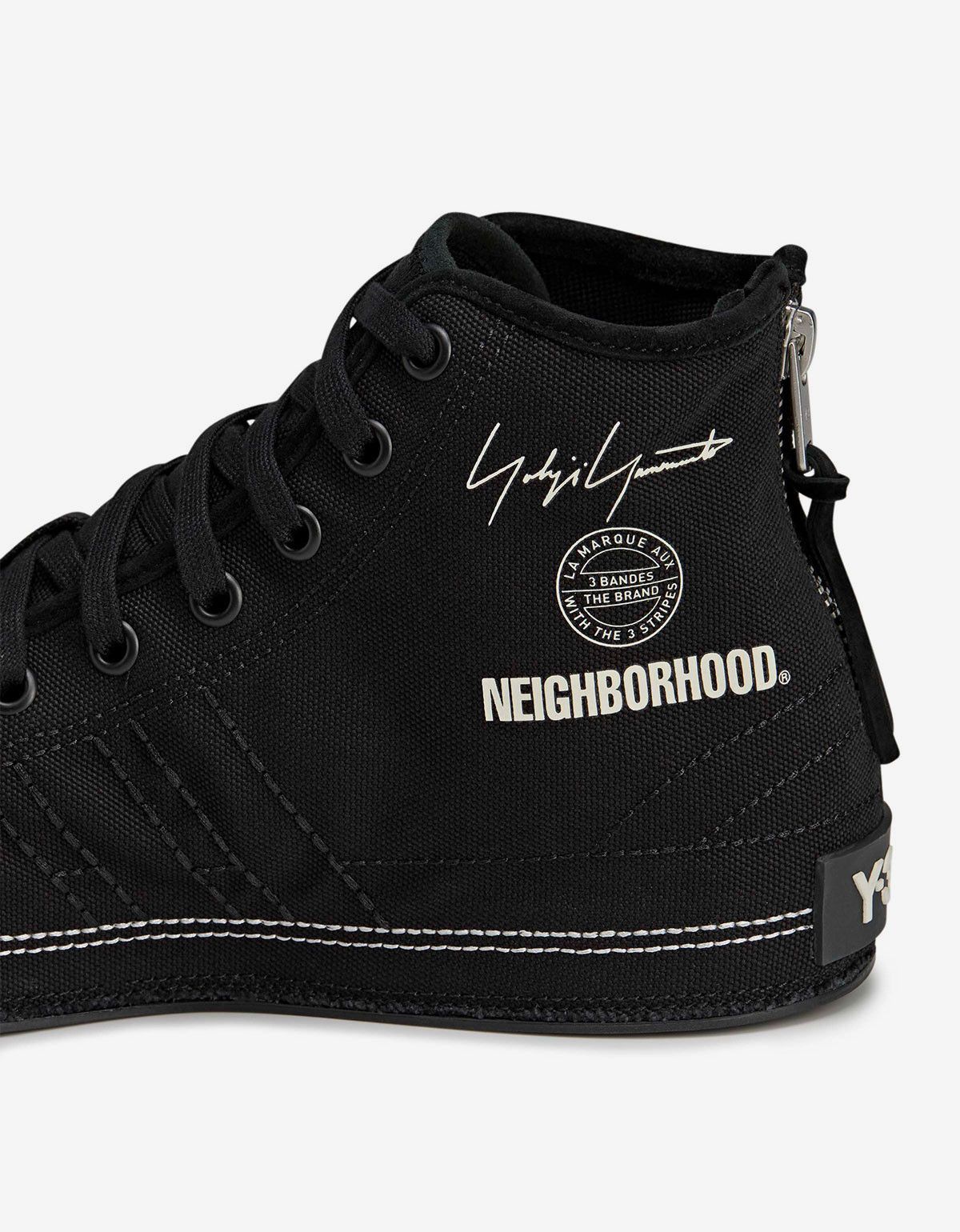 Y-3 Y-3 Neighborhood Nizza Hi Black Trainers Size US 7 / EU 40 - 8 Thumbnail