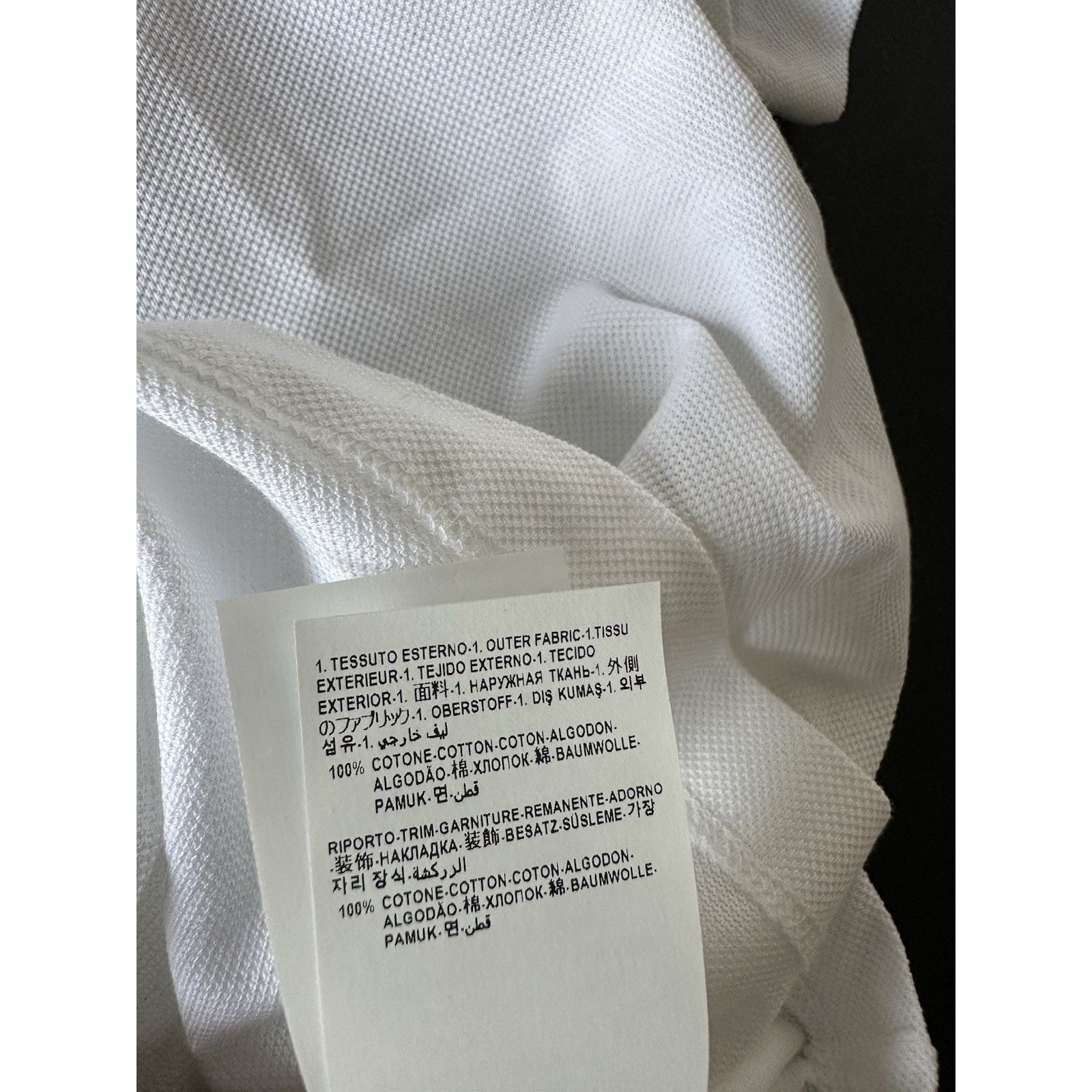 Versace Versace White Piquet Cotton Polo Shirt 2XL 1013906 NWT $800 Size US XXL / EU 58 / 5 - 9 Thumbnail
