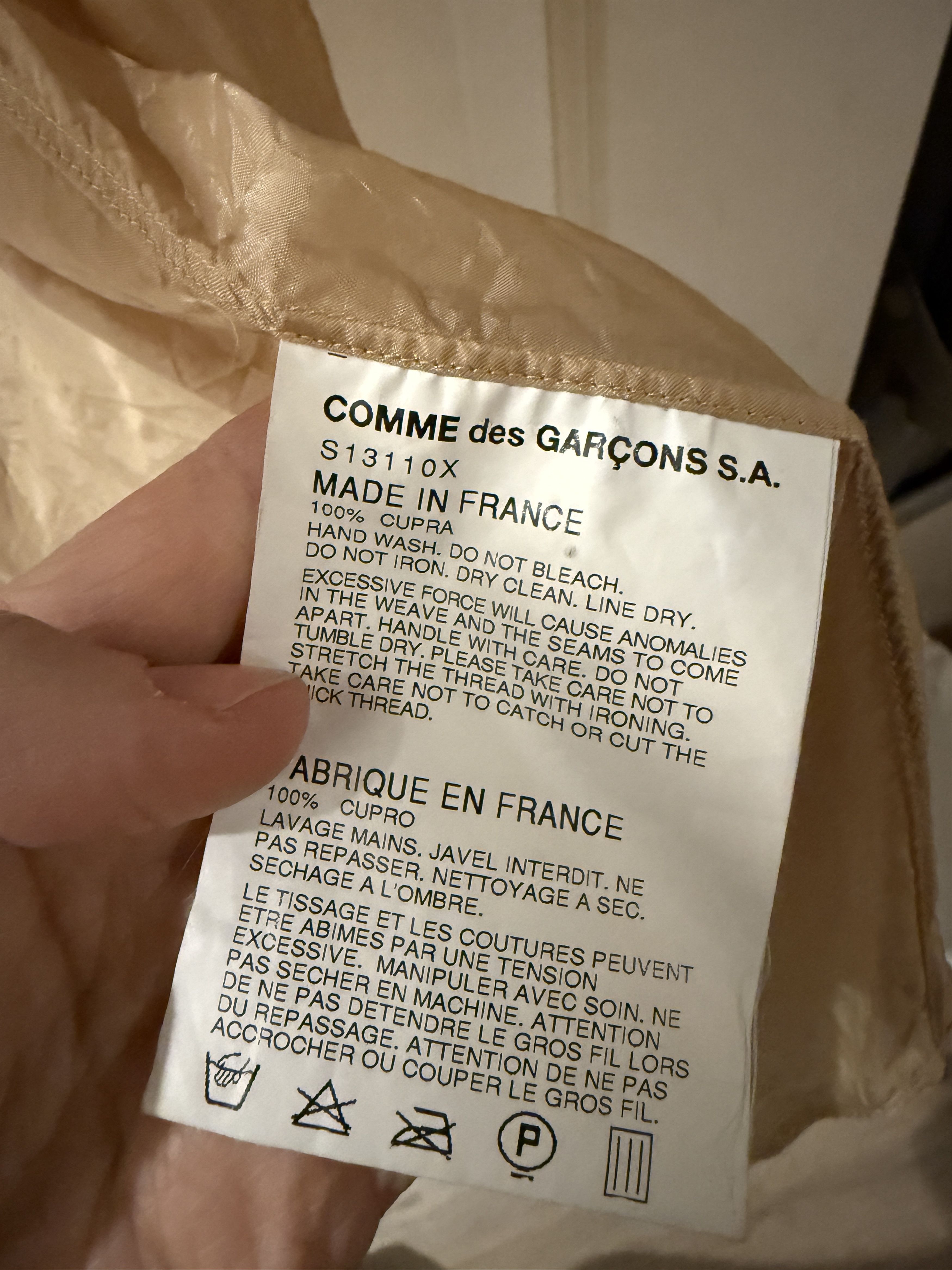 Comme des Garcons SHIRT CDG Shirt Sleeve Tan Top Size US M / EU 48-50 / 2 - 4 Thumbnail