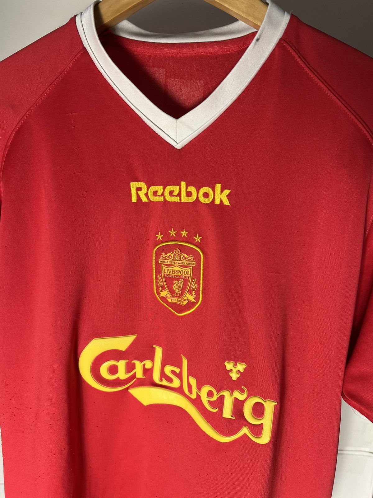 Reebok VINTAGE REEBOK FC LIVERPOOL ENGLAND SOCCER JERSEY RETRO 90s Size US M / EU 48-50 / 2 - 11 Thumbnail