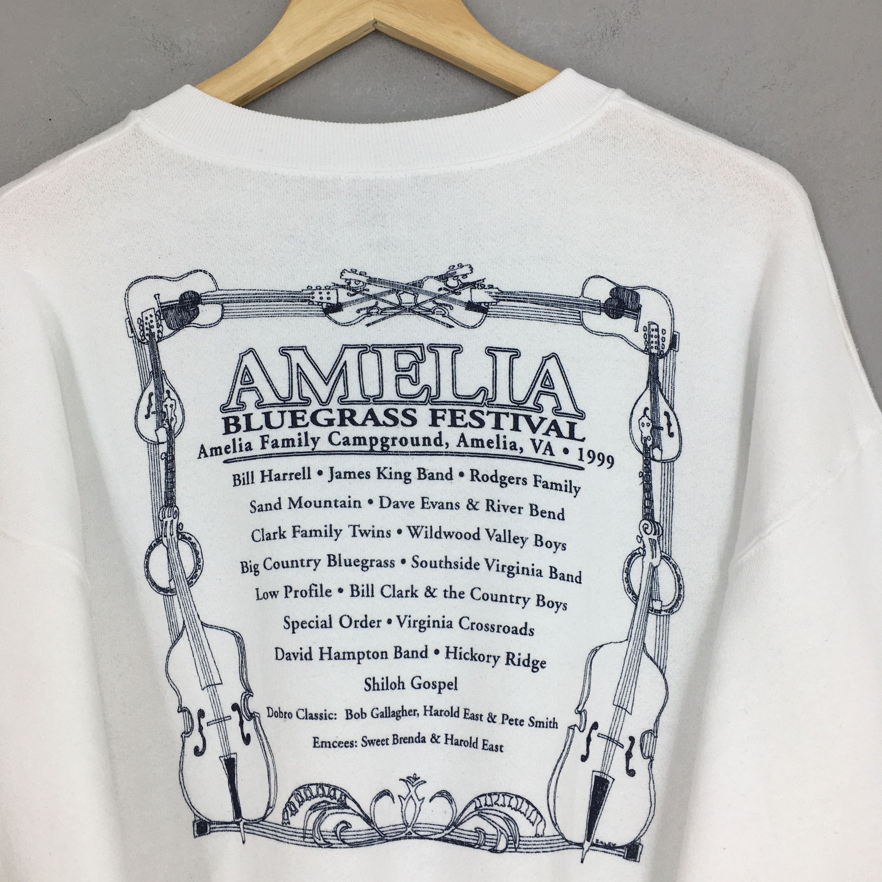 Vintage Vintage 90s Amelia Bluegrass Festival Sweatshirt Large Size US L / EU 52-54 / 3 - 6 Thumbnail