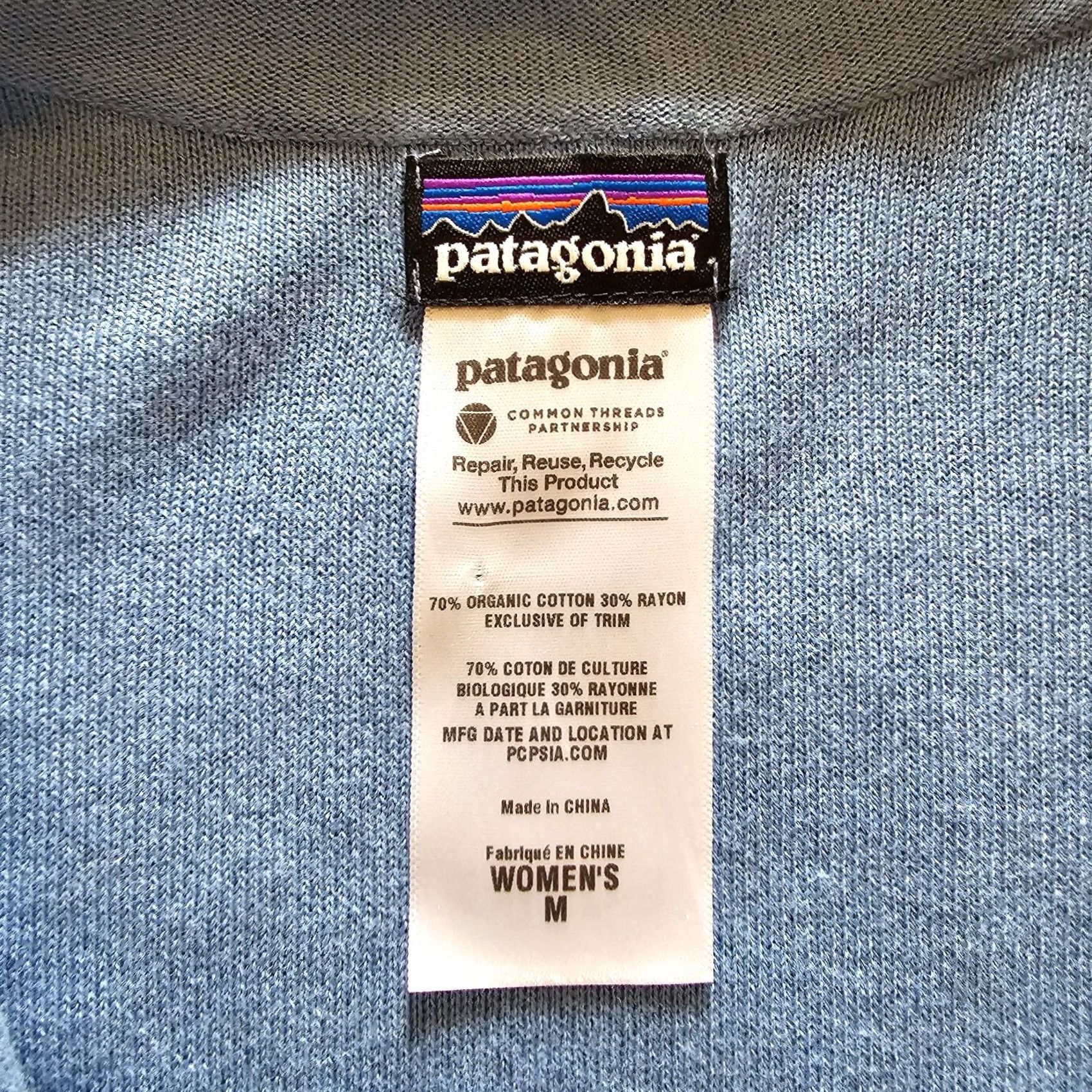 Patagonia Patagonia Cardigan Womens Medium Blue Button Sweater 3/4 Sleeve V Neck Casual Size M / US 6-8 / IT 42-44 - 3 Thumbnail
