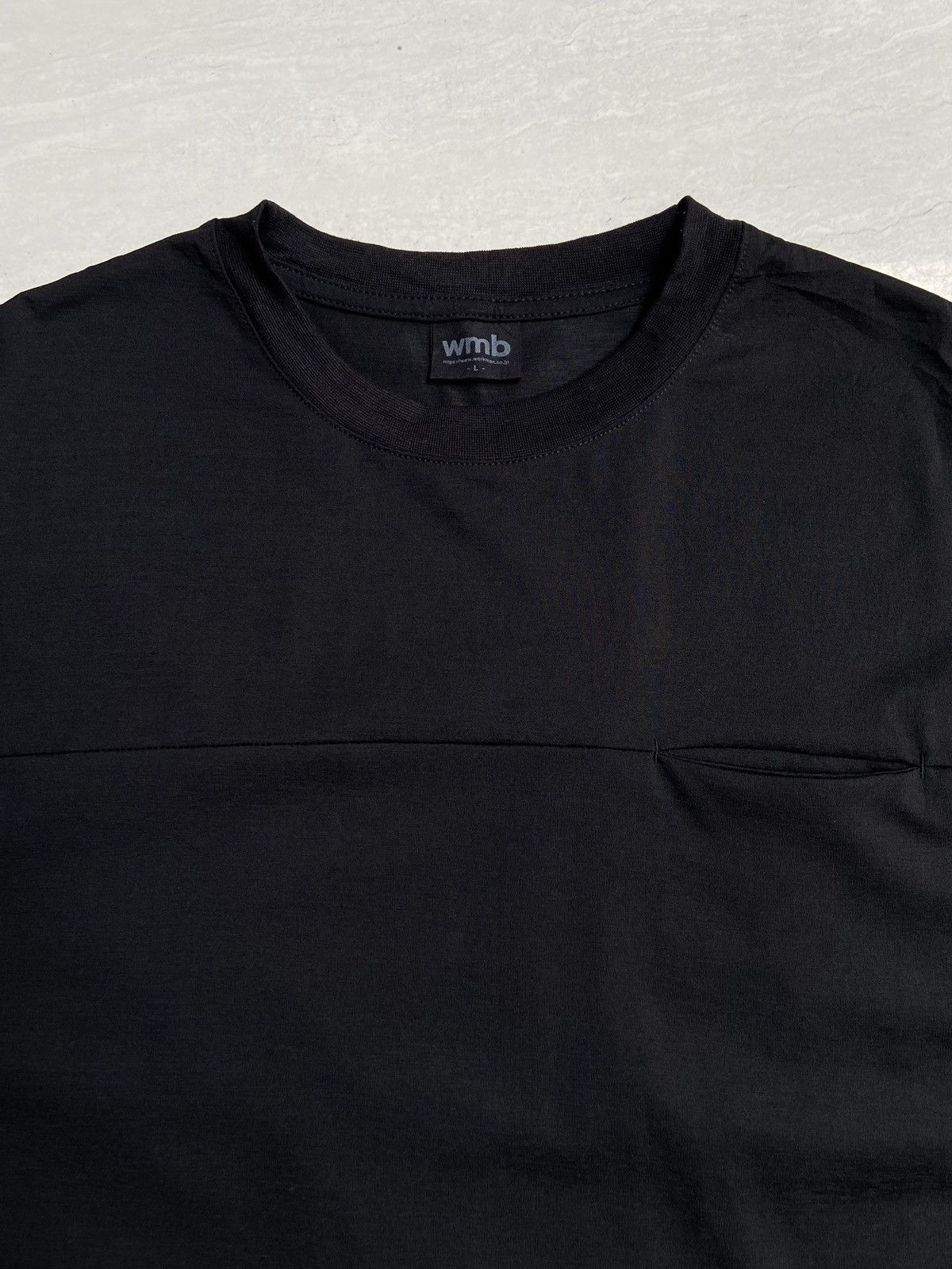 Designer × Japanese Brand WMB Work Man Black T-shirt Size US L / EU 52-54 / 3 - 4 Thumbnail