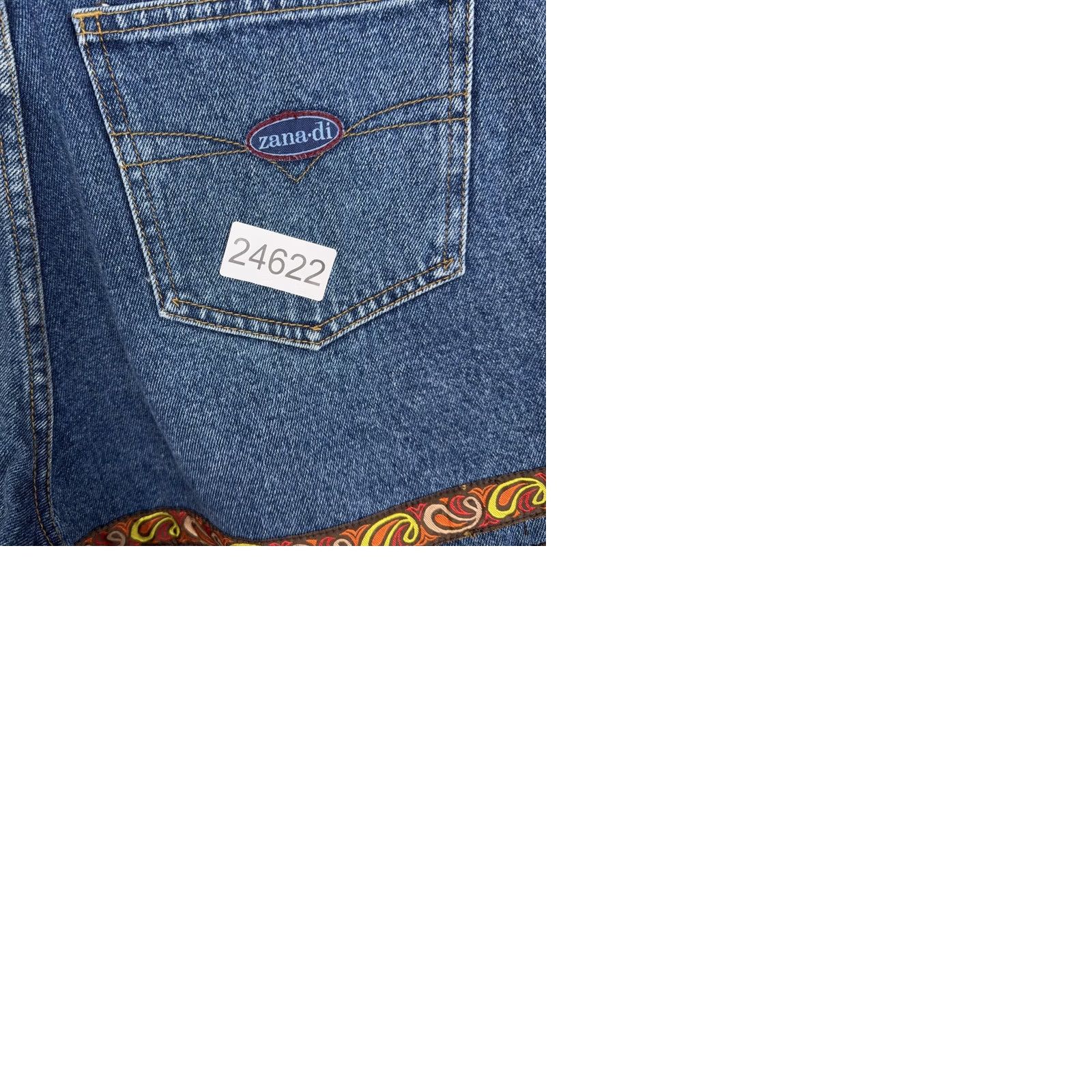 Denime VINTAGE Zana-di Denim Shorts Juniors 11/12 Blue Fringe Western Boho Festival Y2k Jeans Shorts Womens? Size 32" / US 10 / IT 46 - 9 Thumbnail