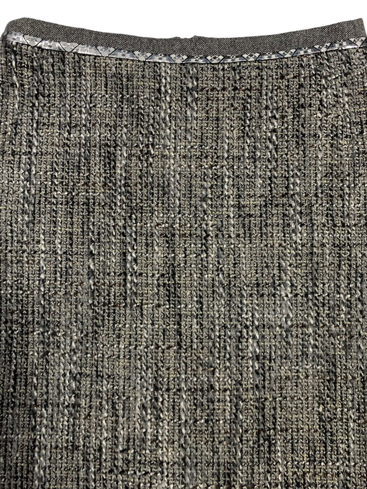 Max Mara Vintage ‘S Max Mara Wool Alpaca Blend Woven Yarn Mini Skirt Size 28" / US 6 / IT 42 - 10 Thumbnail