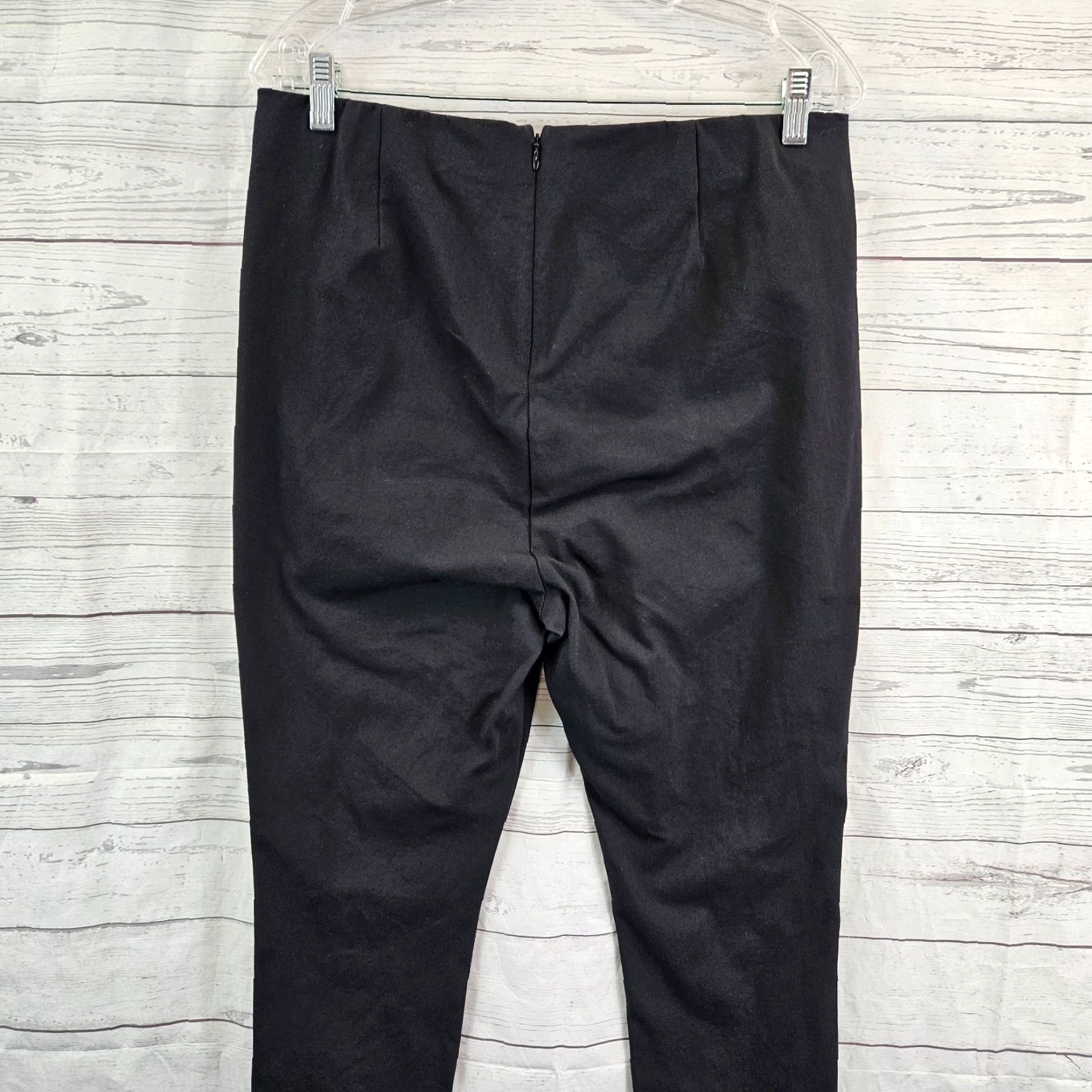 Rag & Bone Rag & bone Womens Ankle Pants Sz 14 Black High Rise Cotton Blend Pants Short Inseam 27in Size 36" / US 14 / IT 50 - 4 Thumbnail