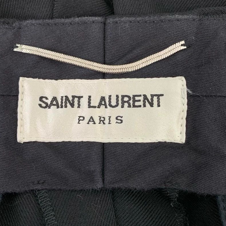 Saint Laurent Paris Saint Laurent Black Wool Relaxed Pants-2505 Size US 32 / EU 48 - 6 Thumbnail