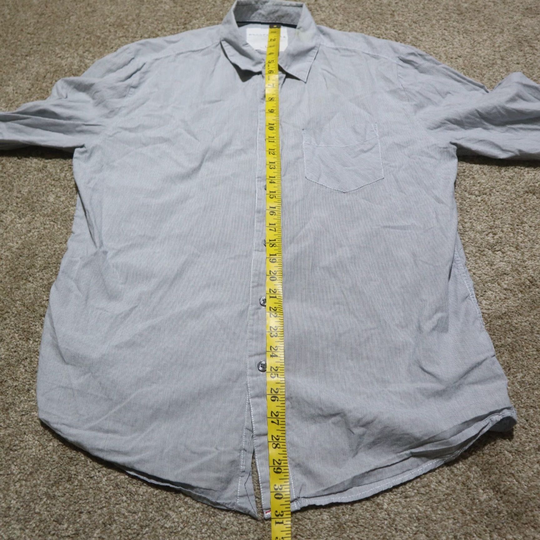 Vintage Aéropostale Shirt Mens L Gray Button-Up Casual Pocket Long Sleeve Shirt Size US L / EU 52-54 / 3 - 6 Thumbnail