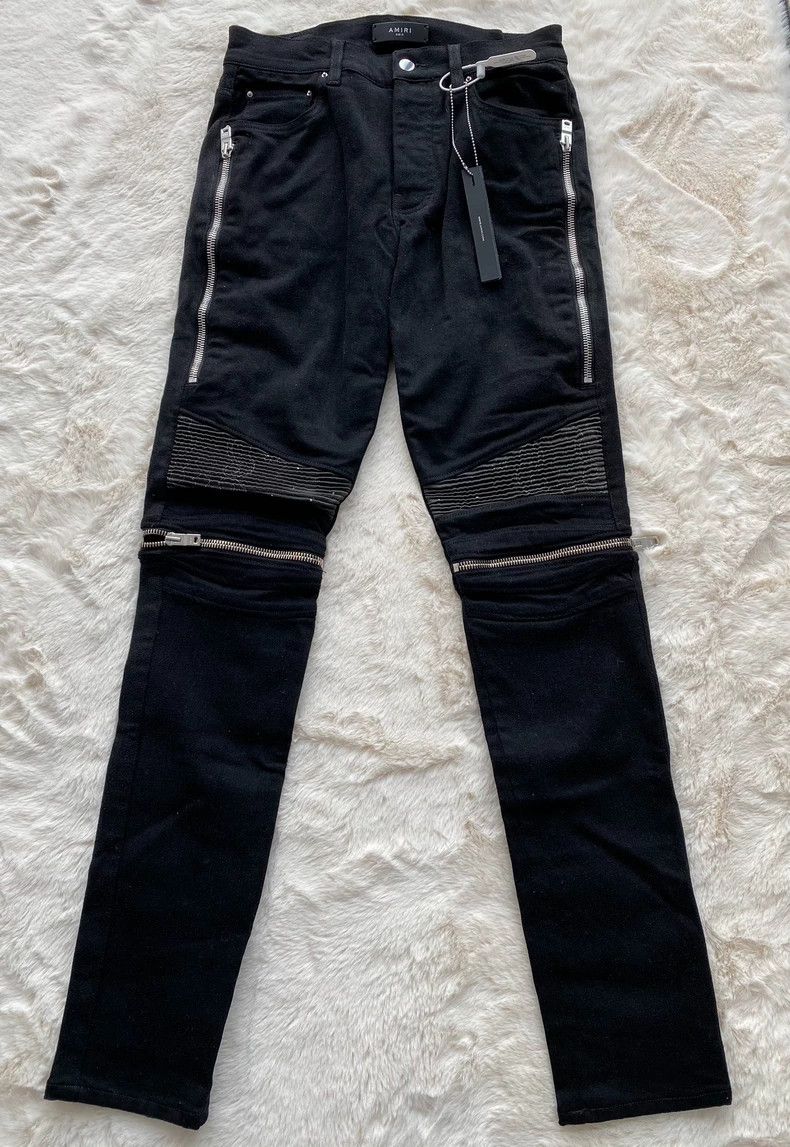 Amiri Amiri Dark Patterned Black MX2 Jean Size US 31 - 1 Thumbnail