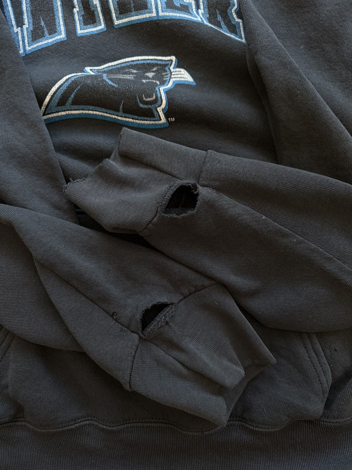 NFL Vintage 90s Carolina Panthers NFL Hoodie Size US XL / EU 56 / 4 - 9 Thumbnail