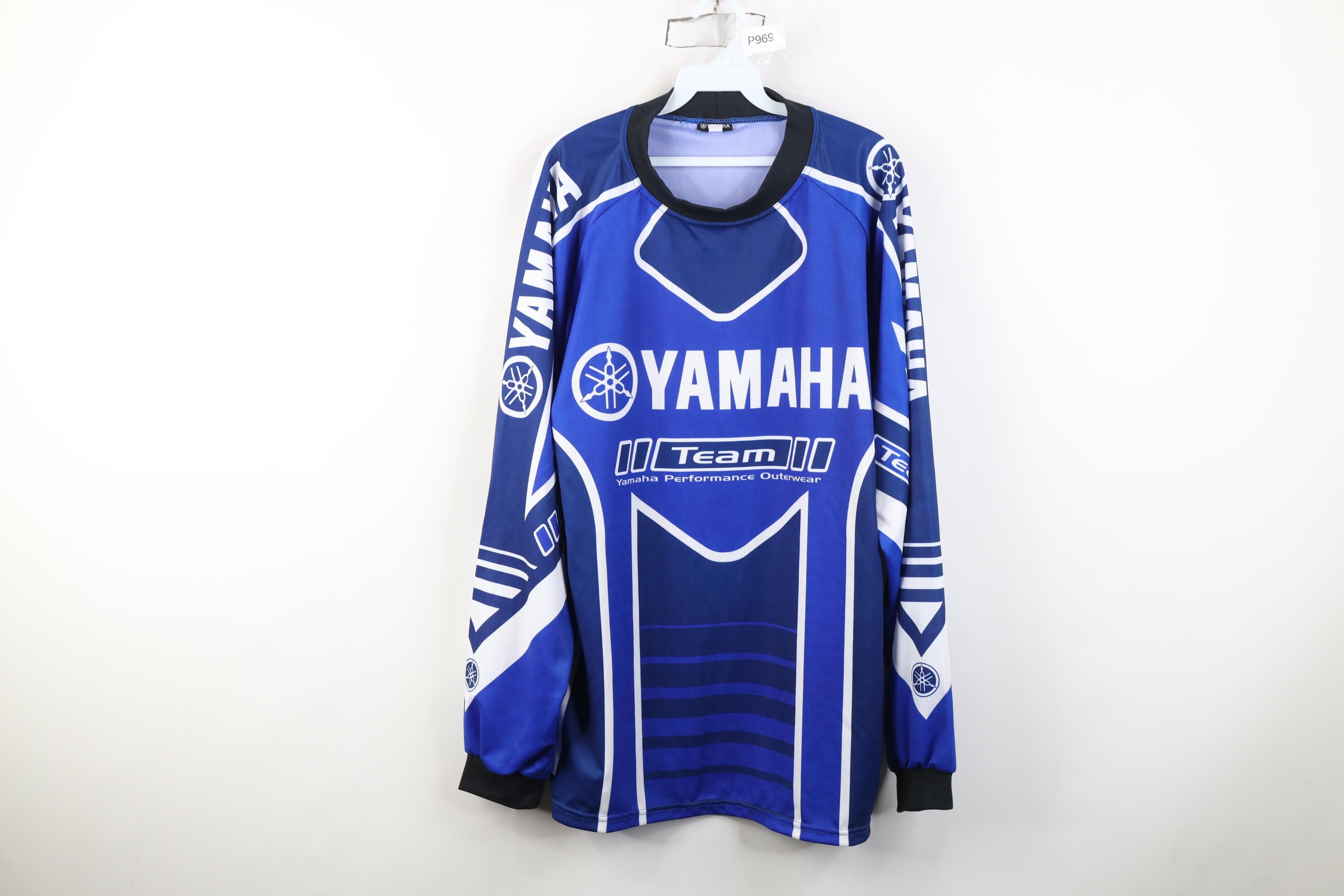 Yamaha Vintage 90s Y2K Yamaha Racing Long Sleeve Jersey T-Shirt Size US XL / EU 56 / 4 - 1 Thumbnail