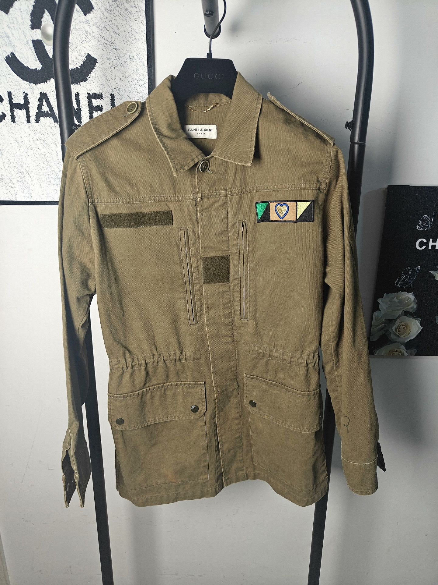 Saint Laurent Paris Saint Laurent Paris Cargo White Jacket M Women Size M / US 6-8 / IT 42-44 - 1 Thumbnail