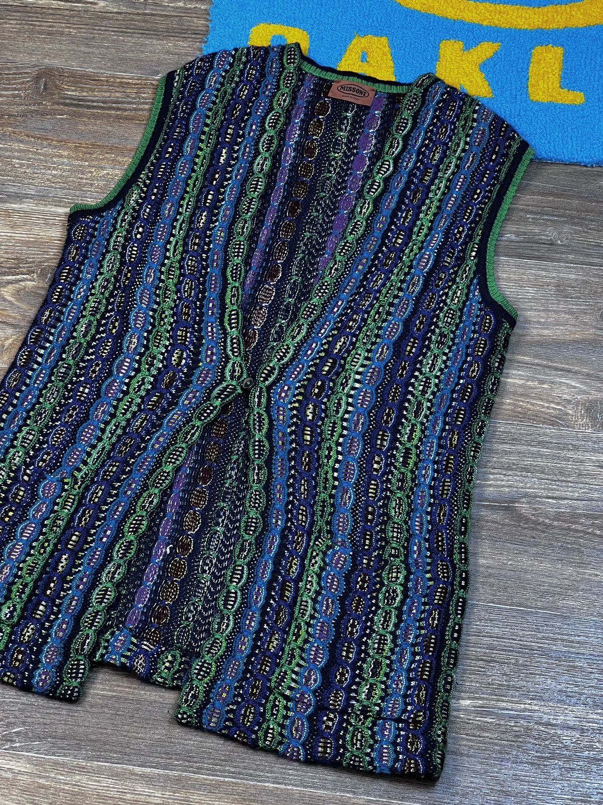 Missoni Missoni Multicolour Mohair Wool Long Knit Vest Sweater Size L / US 10 / IT 46 - 3 Thumbnail