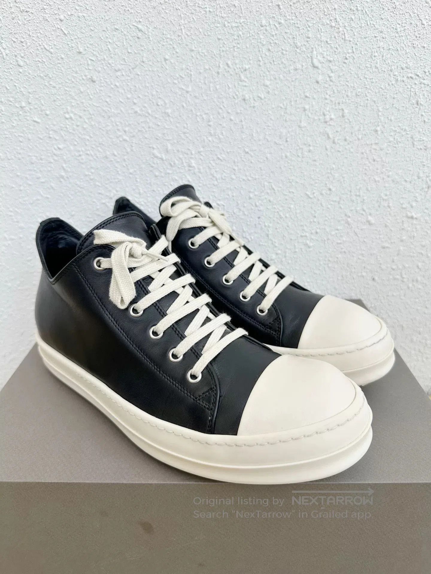 Rick Owens Rick Owens x Converse Calf Leather Low Top. Size US 9 / EU 42 - 3 Thumbnail