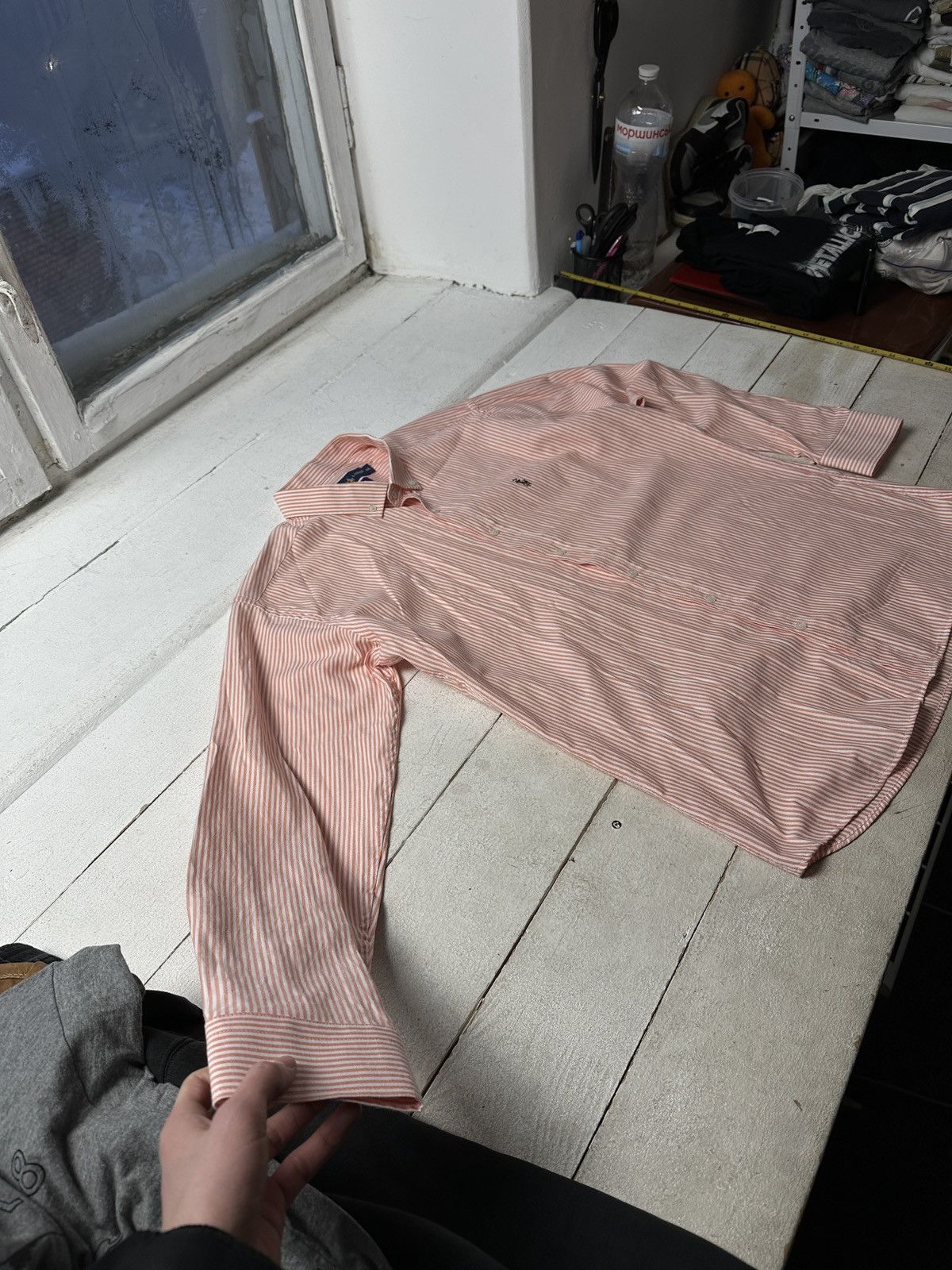 Polo Ralph Lauren 🚨 VNTG Y2K Polo Ralph Lauren Shirt check RARE long SLEEVE Size US XXL / EU 58 / 5 - 7 Thumbnail