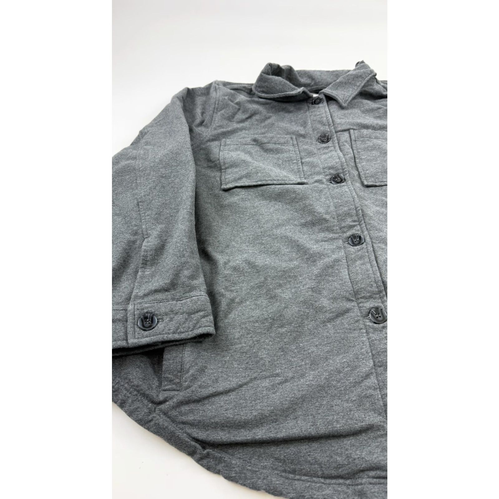 Torrid TORRID Shacket Jacket Plus Size 3X Gray Fleece Lined Button Front Collared Womens Size XXL / US 16-18 / IT 52-54 - 2 Thumbnail