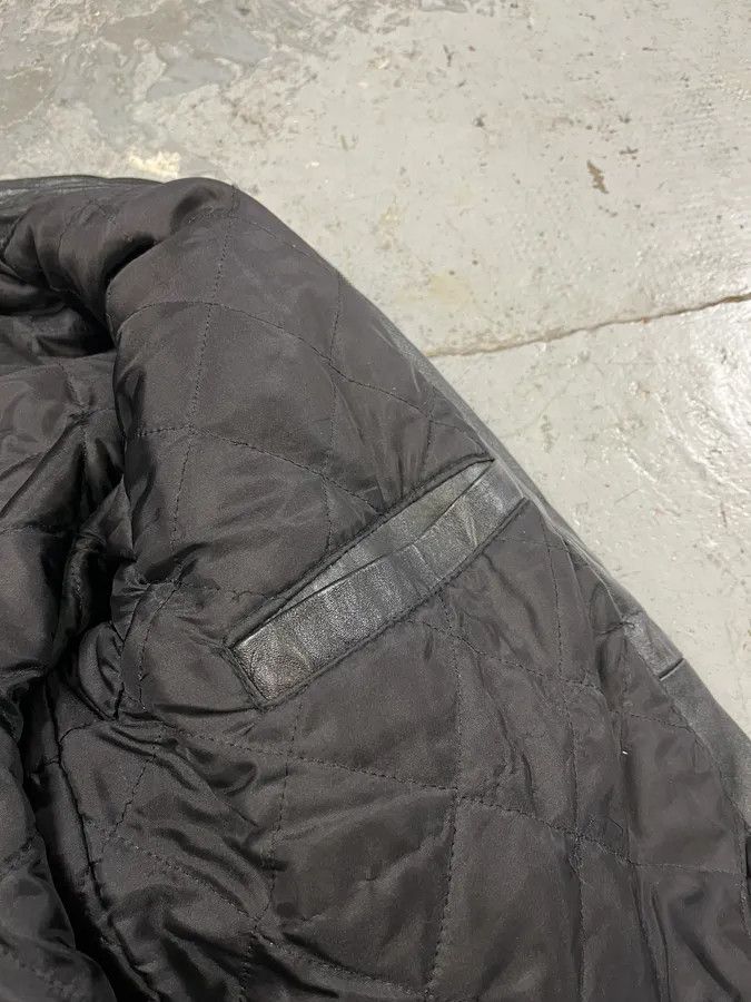 Vintage 2000s Algeria Traditional Black Leather Bomber Jacket Size US M / EU 48-50 / 2 - 14 Thumbnail