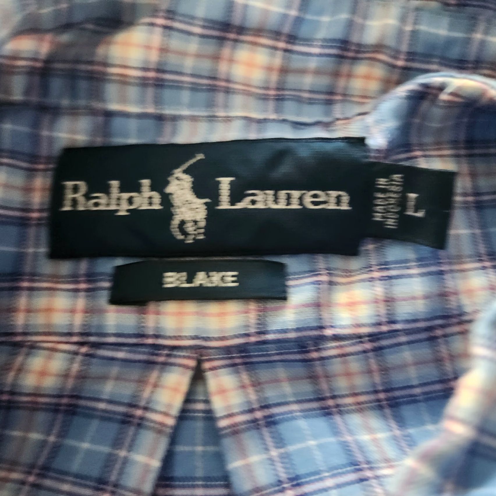 Ralph Lauren Ralph Lauren Blake Shirt Men LRG Blue Plaid Button Down Long Sleeve Pink Pony Size US L / EU 52-54 / 3 - 6 Thumbnail